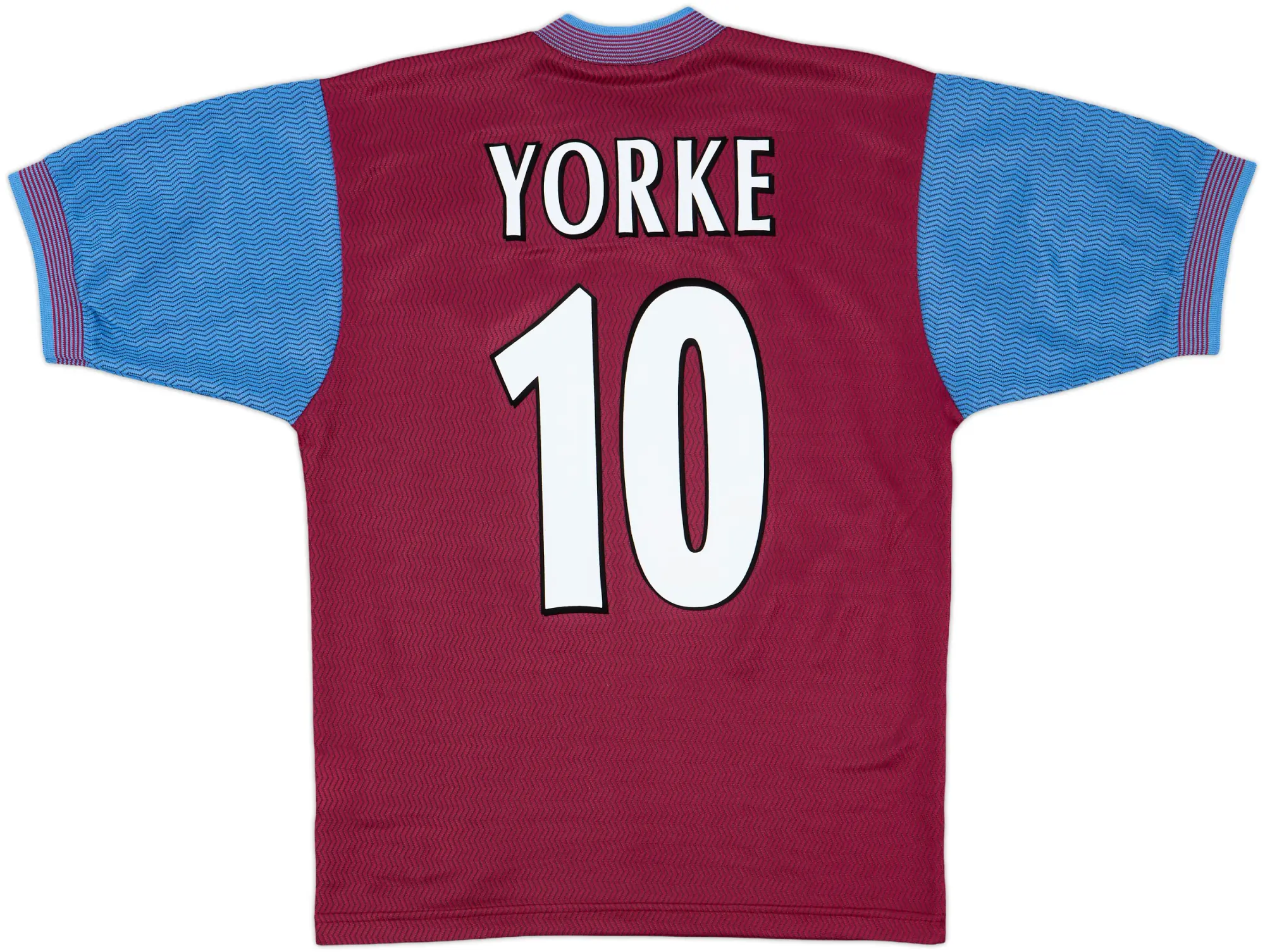 1997-98 Aston Villa Home Shirt Yorke #10 - 6/10 - (S)