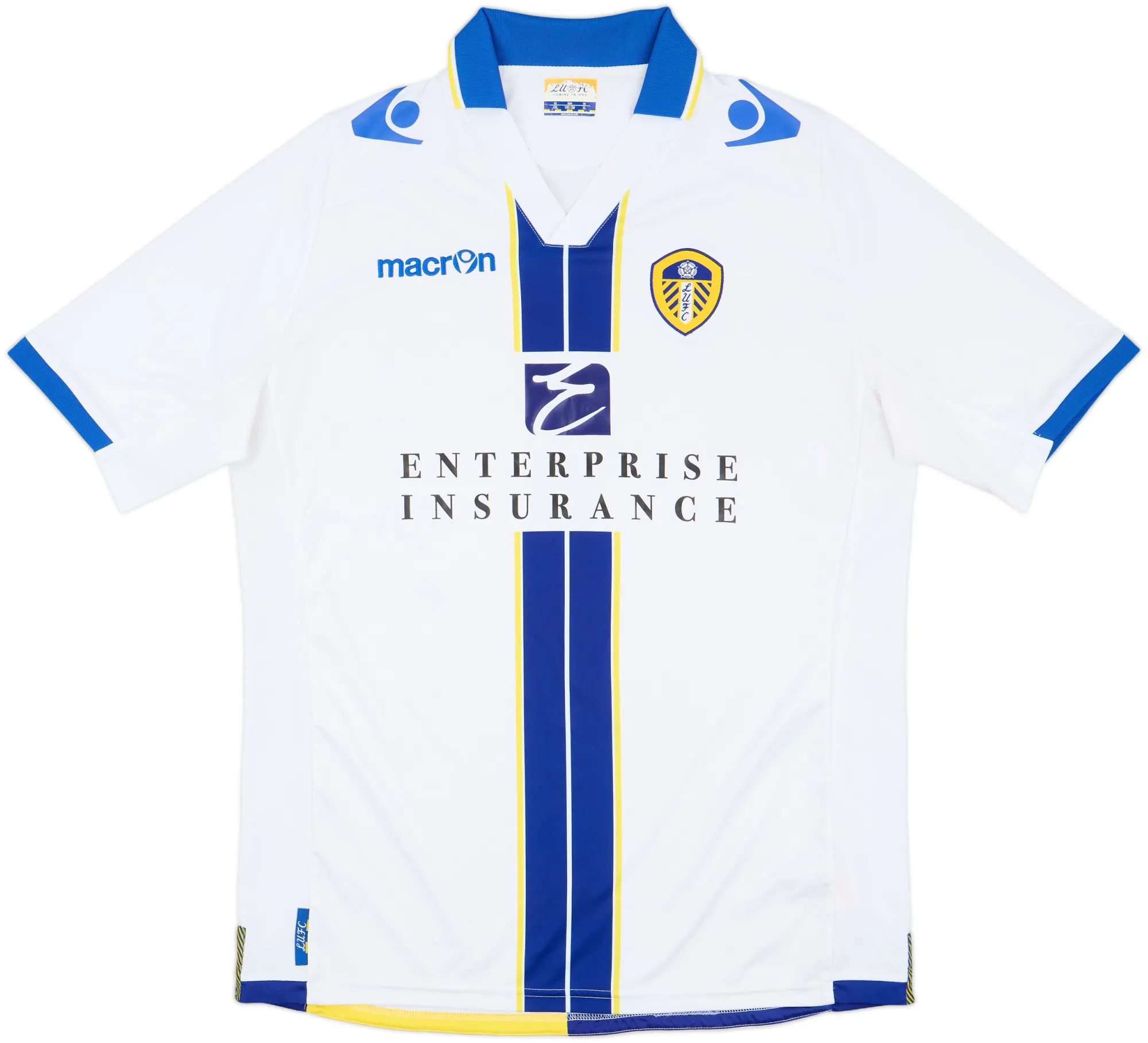 Macron Leeds United Mens SS Home Shirt 2013/14