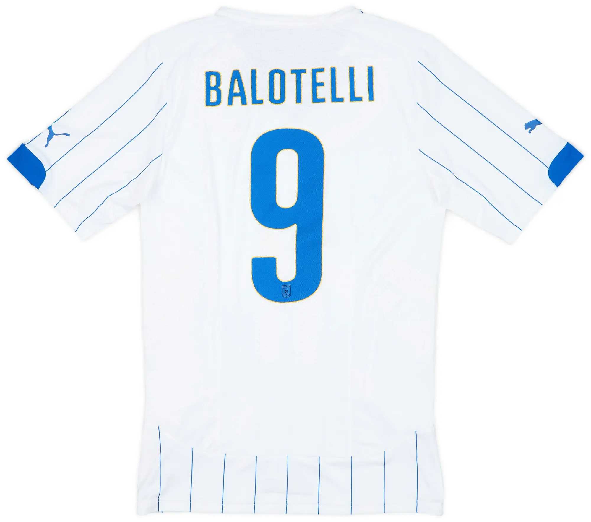 2014-15 Italy Player Issue ACTV Away Shirt Balotelli #9 - 7/10 - (XL)