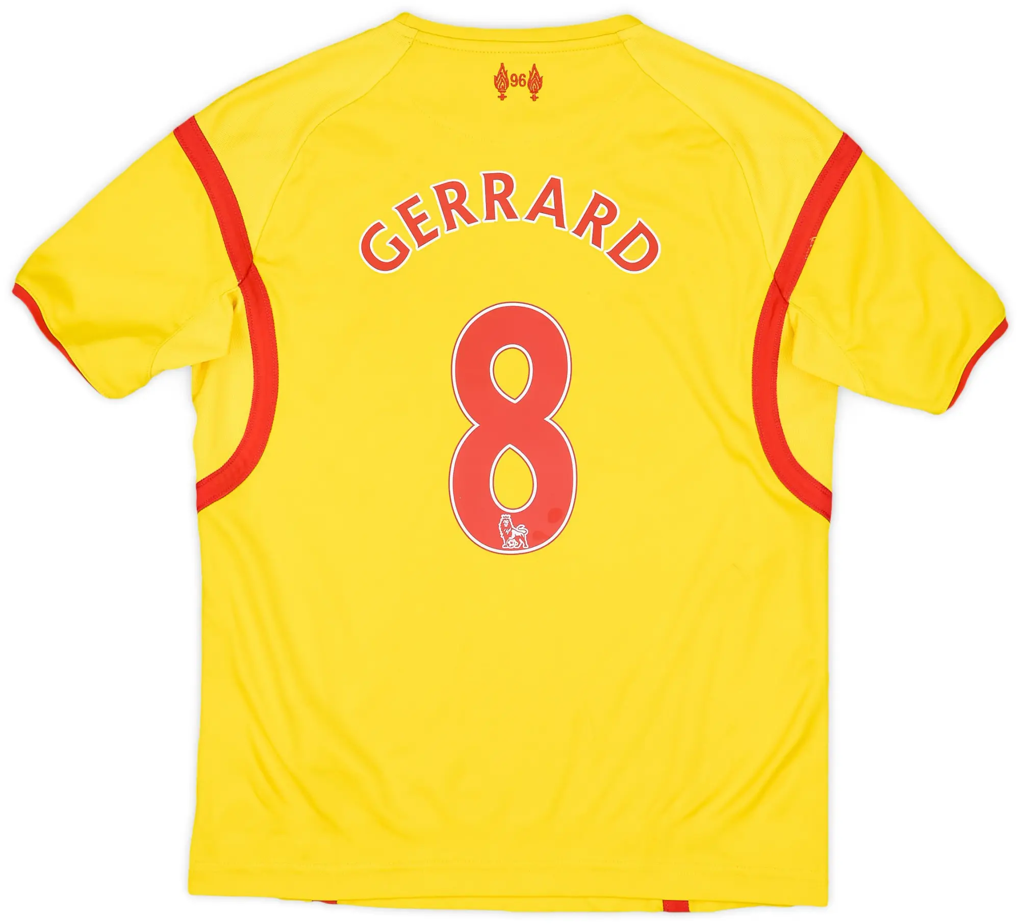 2014-15 Liverpool Away Shirt Gerrard #8 - 6/10 - (M.Boys)