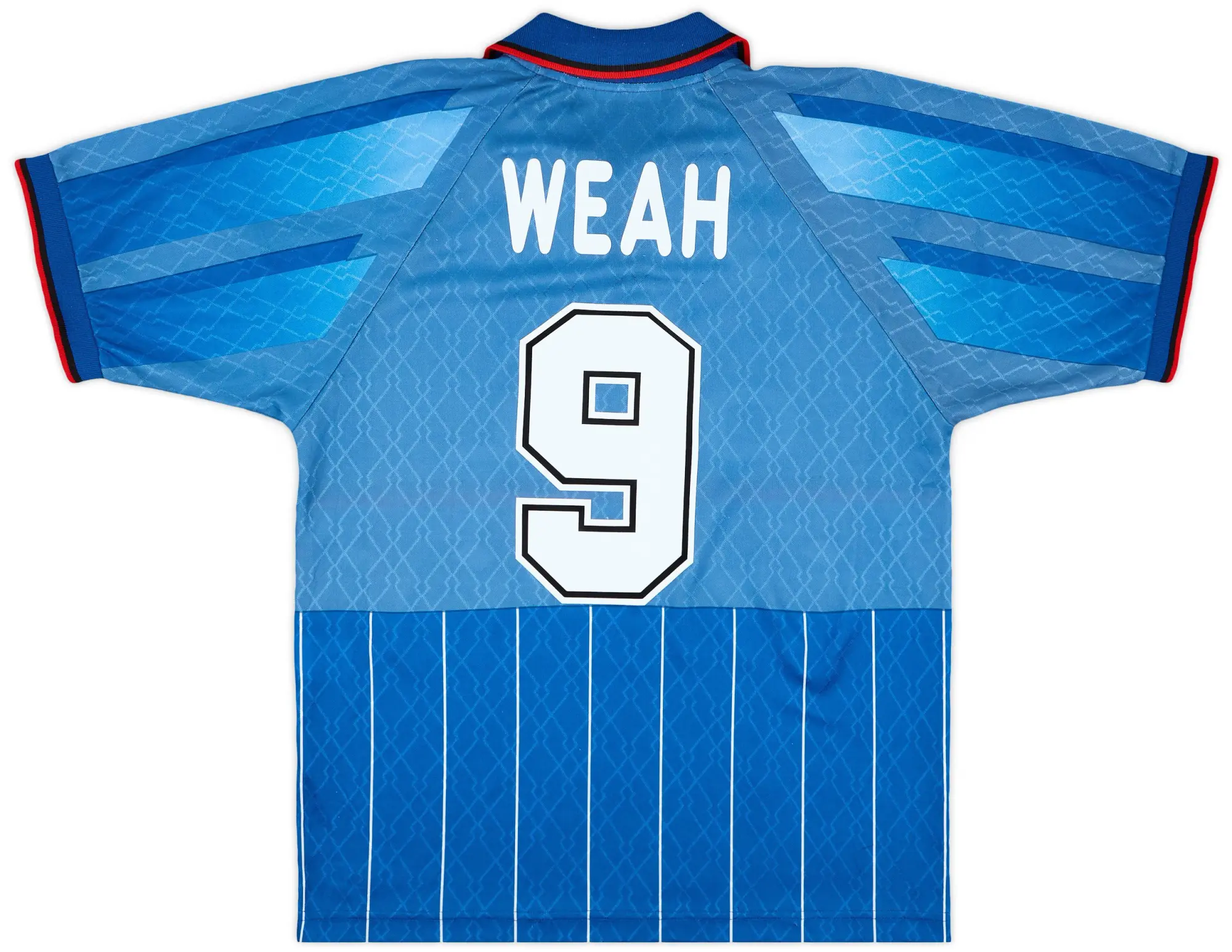 1995-96 AC Milan Fourth Shirt Weah #9 - 9/10 - (M)