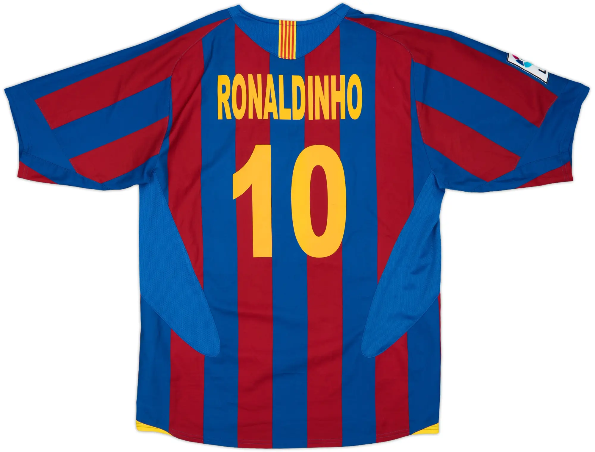 2005-06 Barcelona Home Shirt Ronaldinho #10 - 8/10 - (M)