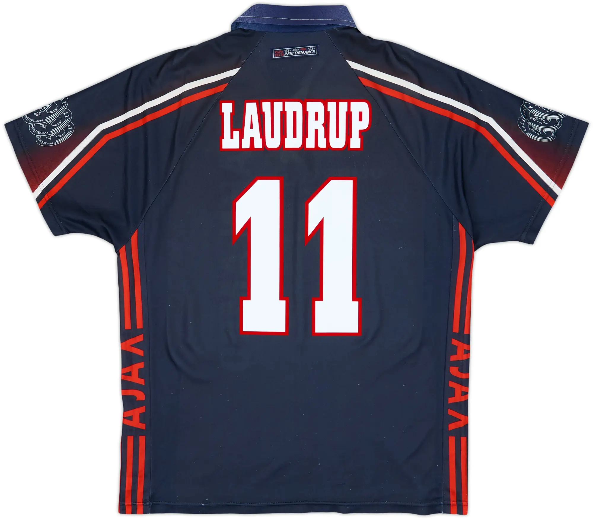 1997-98 Ajax Away Shirt Laudrup #11 - 8/10 - (L)