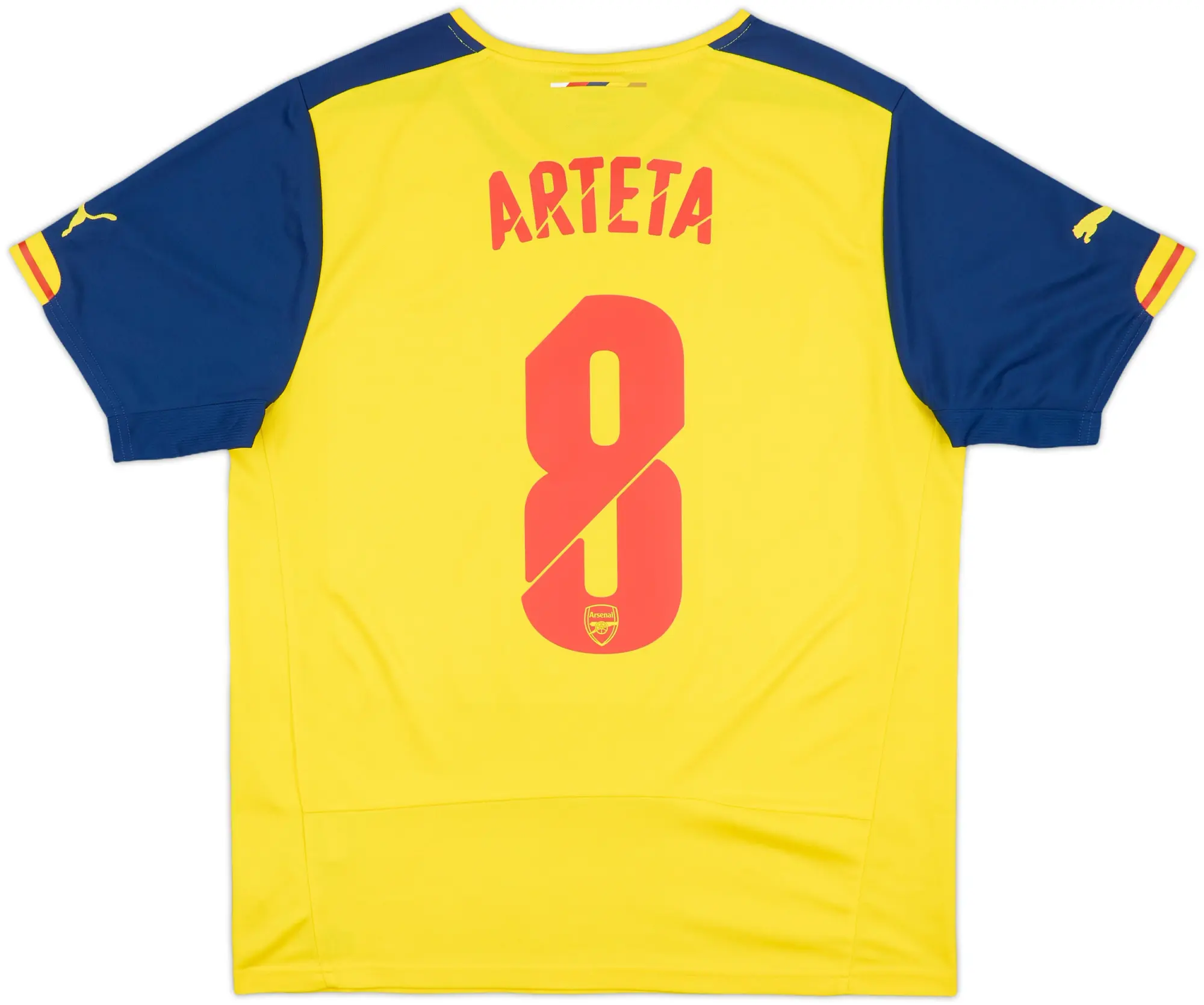 2014-15 Arsenal Away Shirt Arteta #8 - 9/10 - (L)