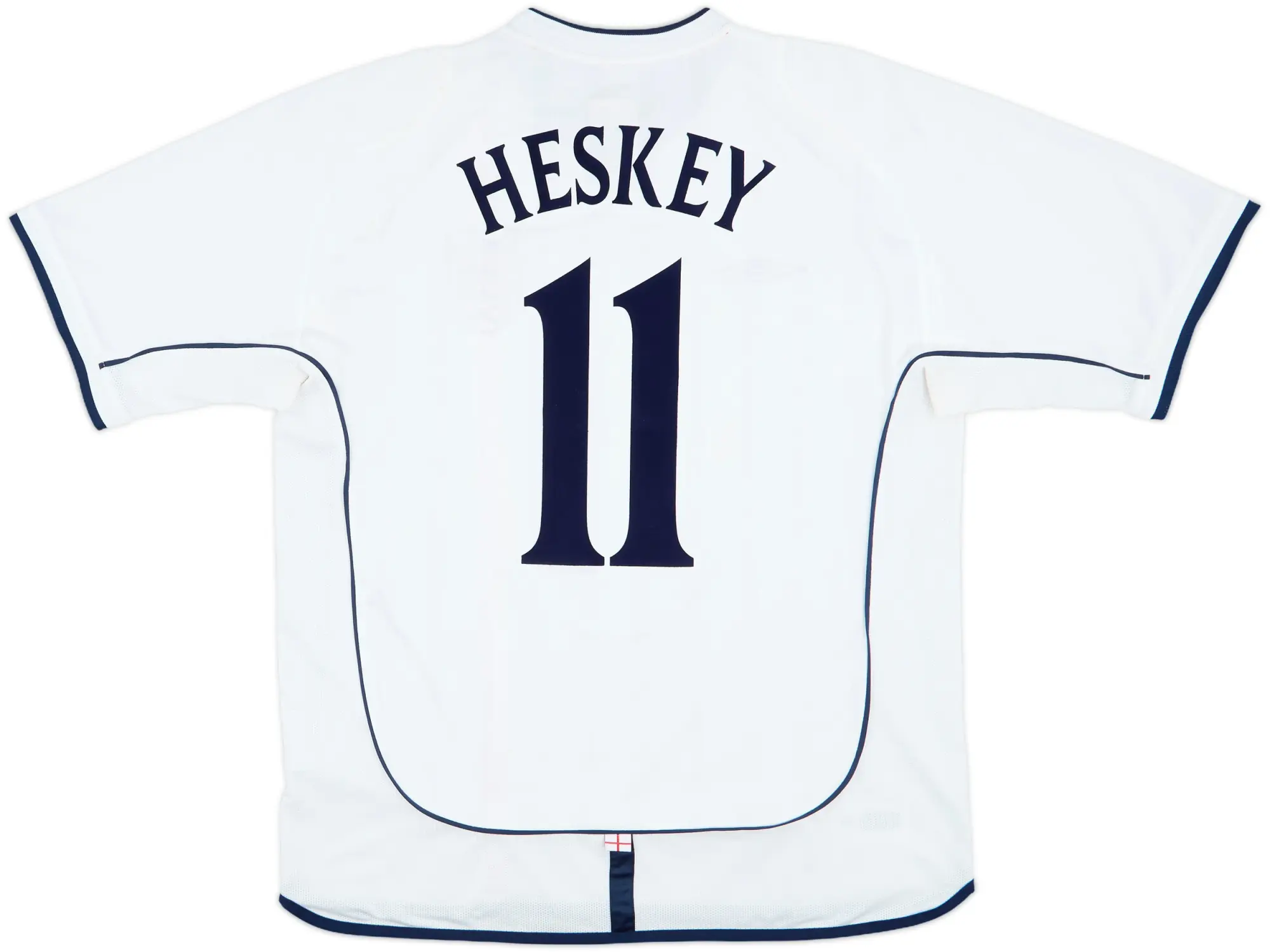 2001-03 England Home Shirt Heskey #11 - 6/10 - (L)