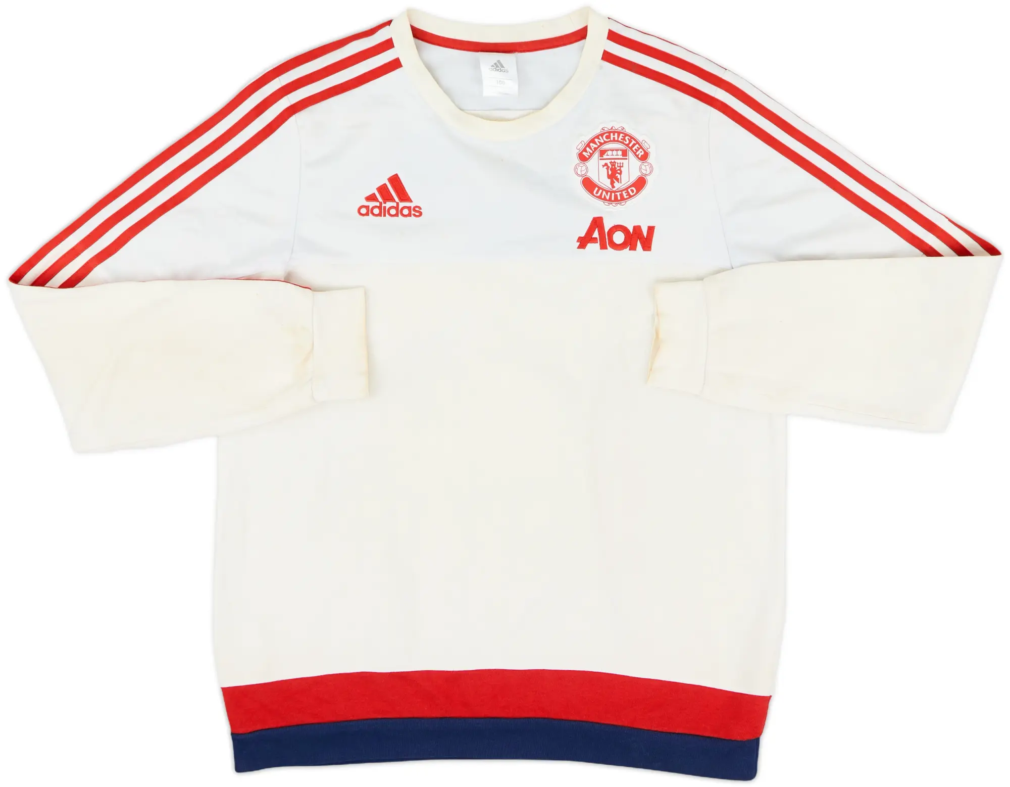 2015-16 Manchester United adidas Sweat Top - 5/10 - (L)