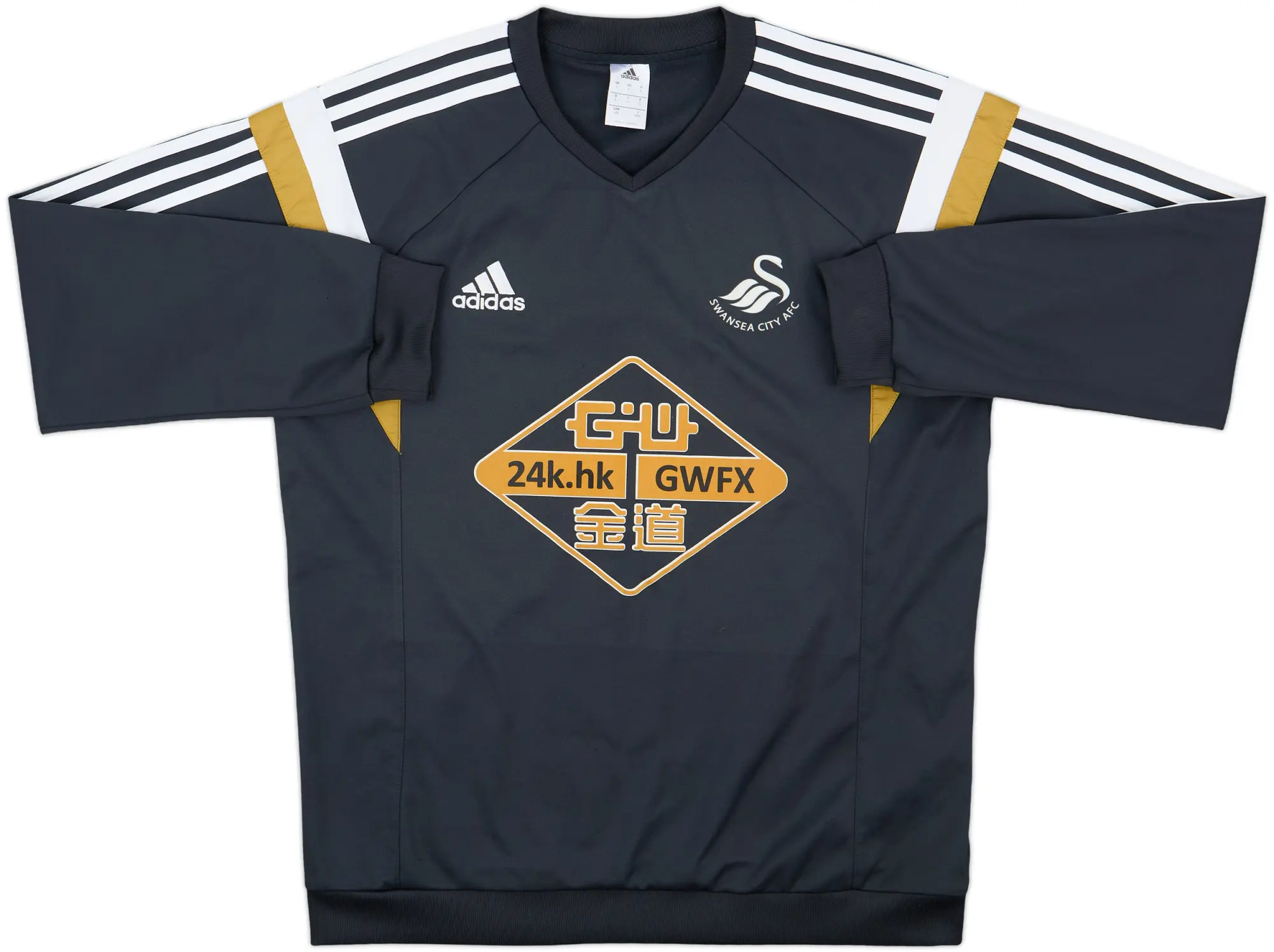 2014-15 Swansea City adidas Sweat Top - 9/10 - (L)