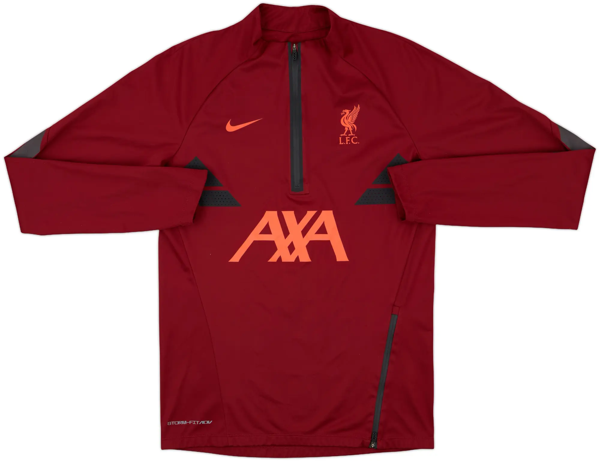 2021-22 Liverpool Player Issue Nike 1/4 Zip Training Top - 5/10 - (S)