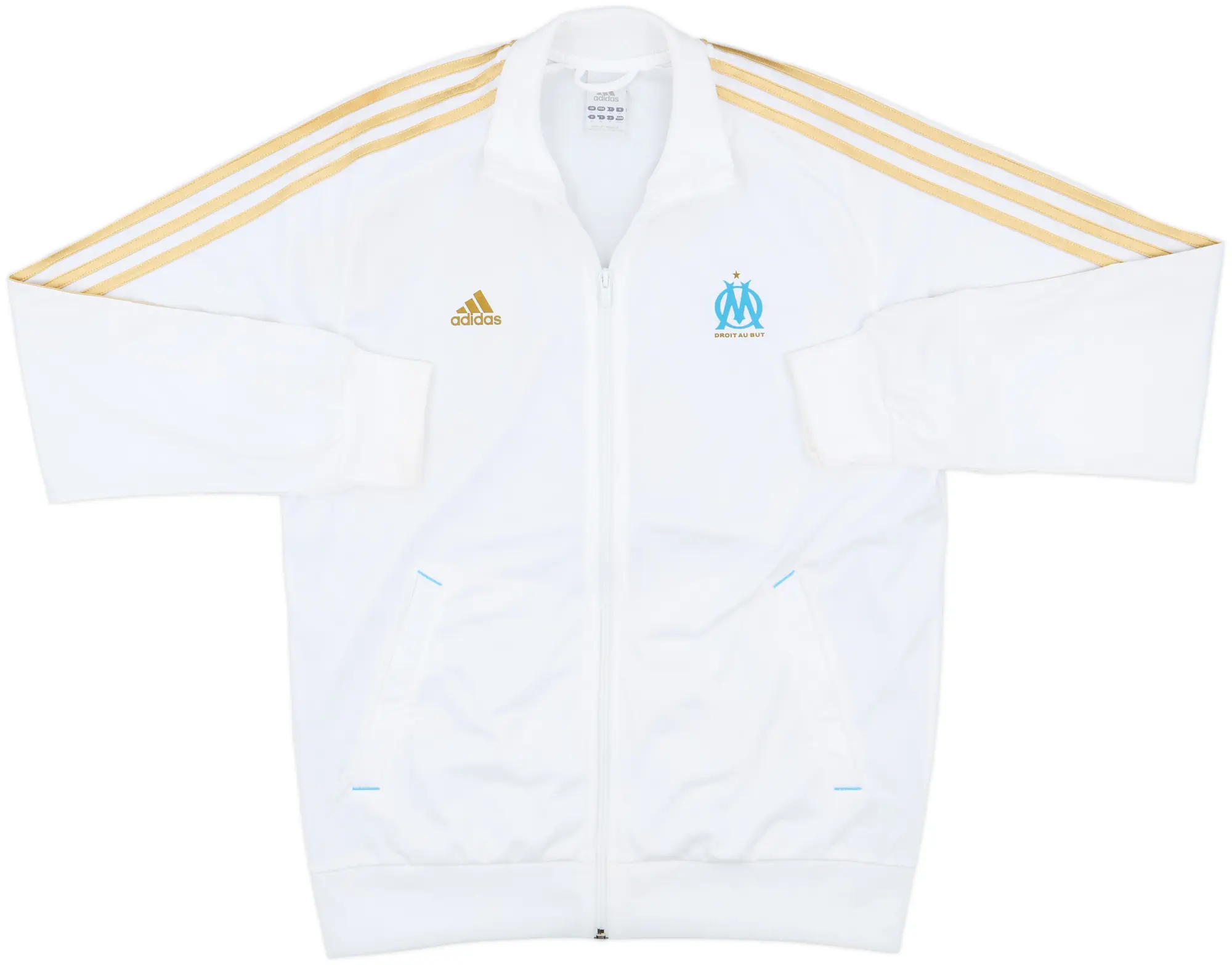 2011-12 Olympique Marseille adidas Track Jacket - 7/10 - (M)
