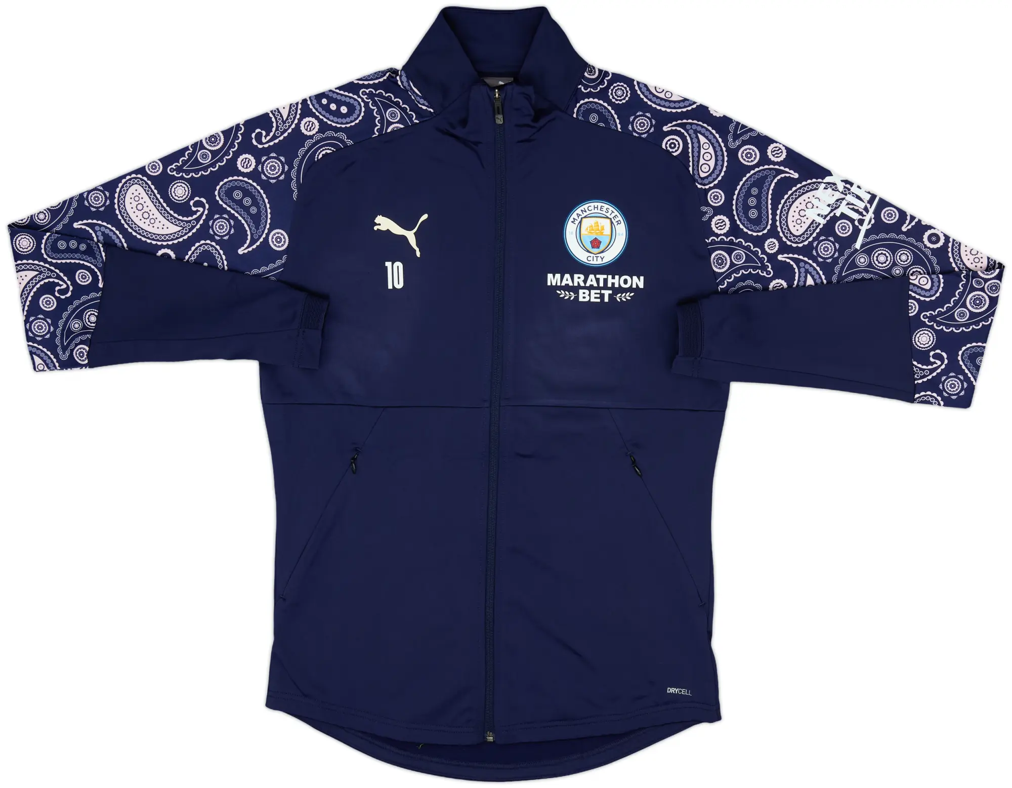 2019-20 Manchester City Player Issue Puma Track Jacket #10 - 10/10 - (M)