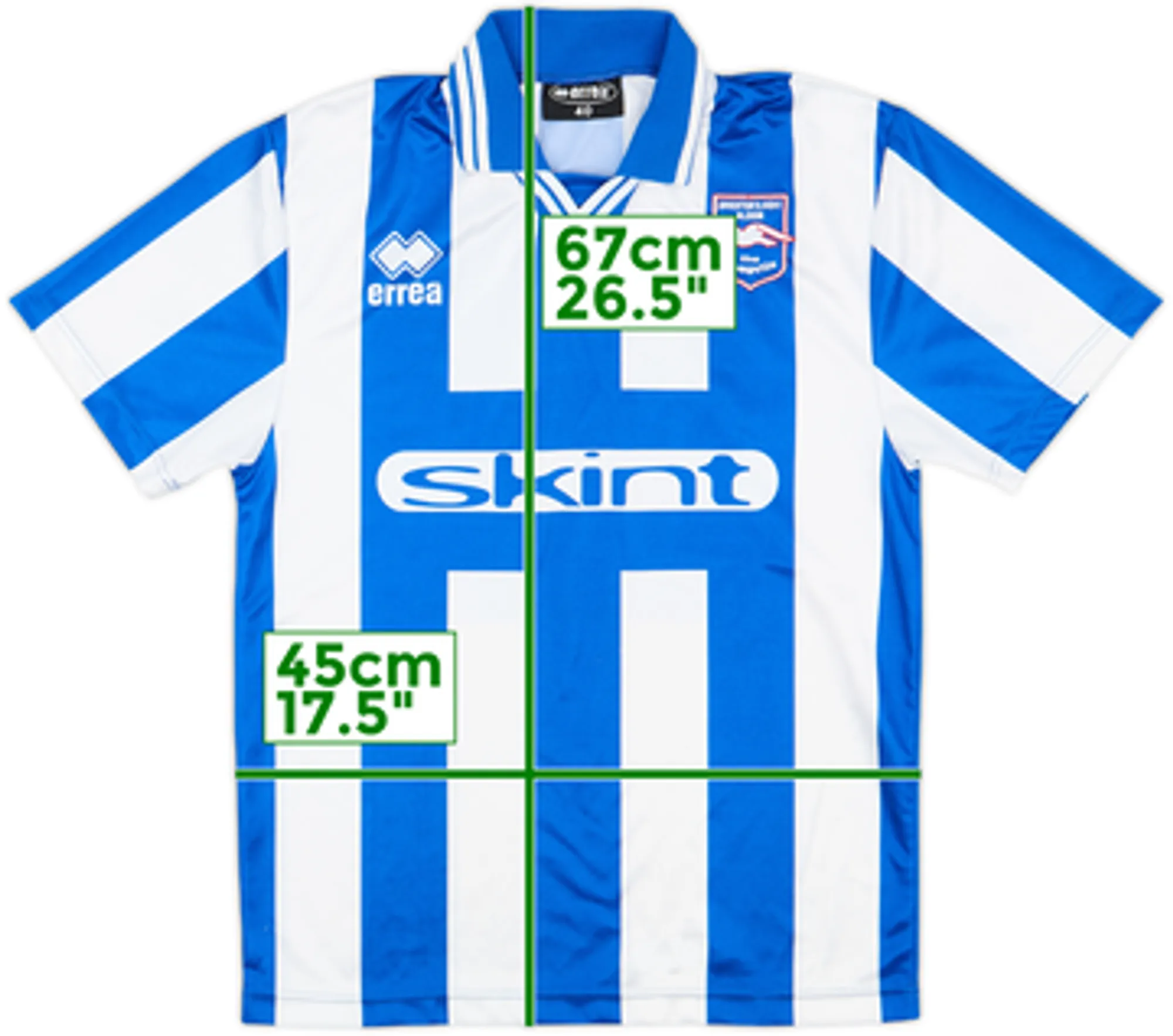 Errea Brighton & Hove Albion Boys SS Home Shirt 1999/00