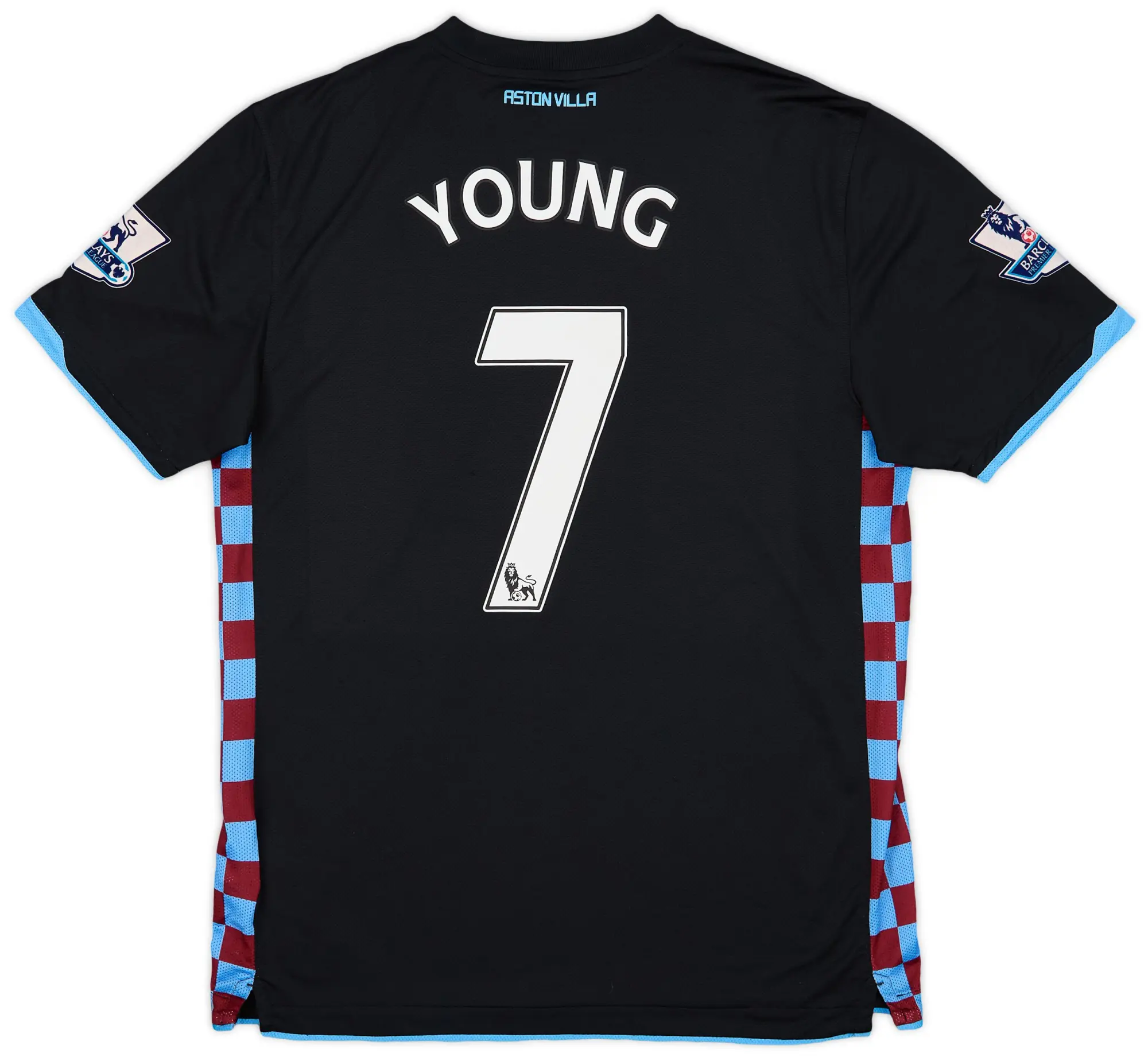 2010-11 Aston Villa Away Shirt Young #7 - 9/10 - (L)