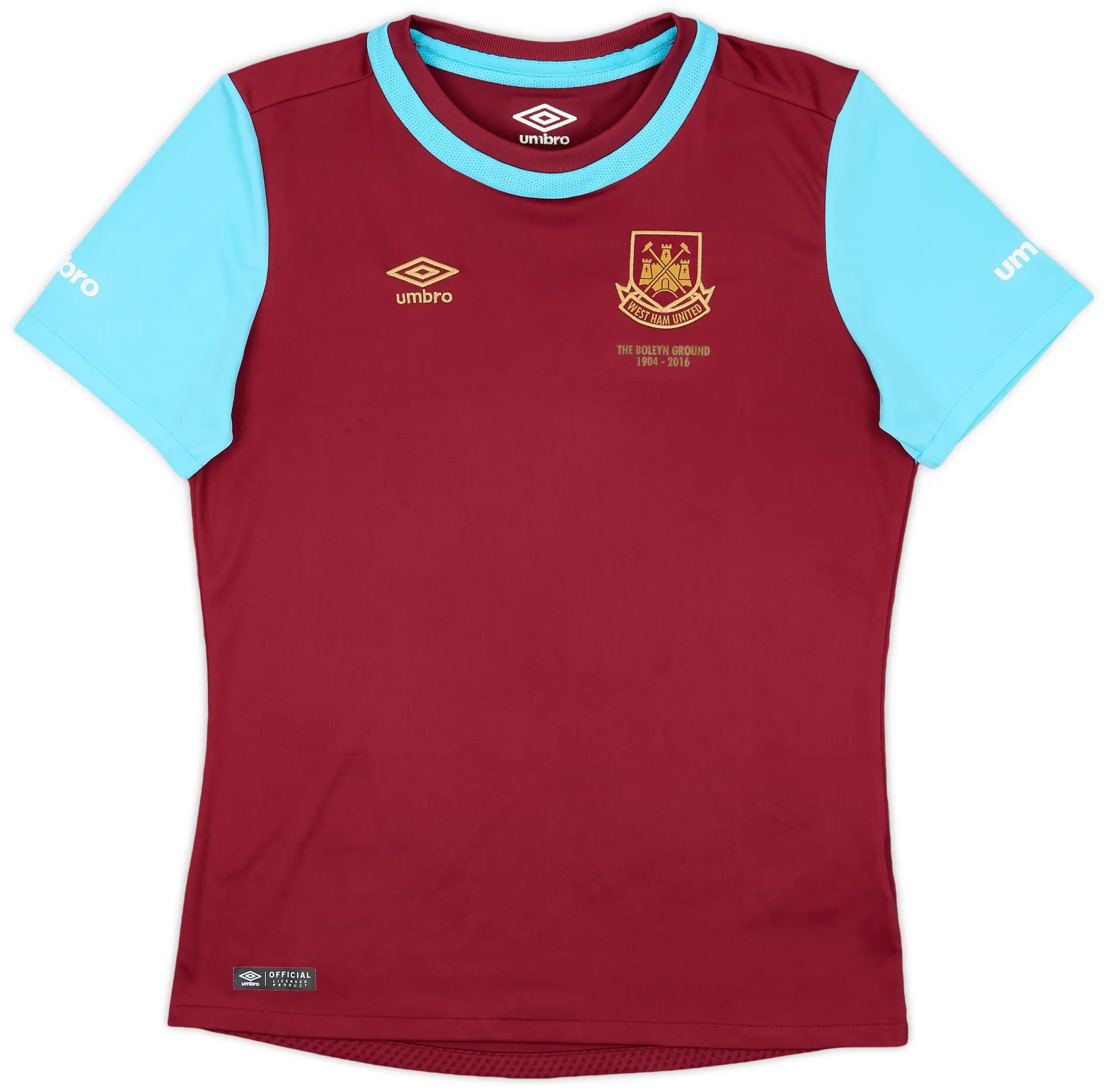 2015-16 West Ham 'Boleyn' Home Shirt - 9/10 - (XL.Boys)