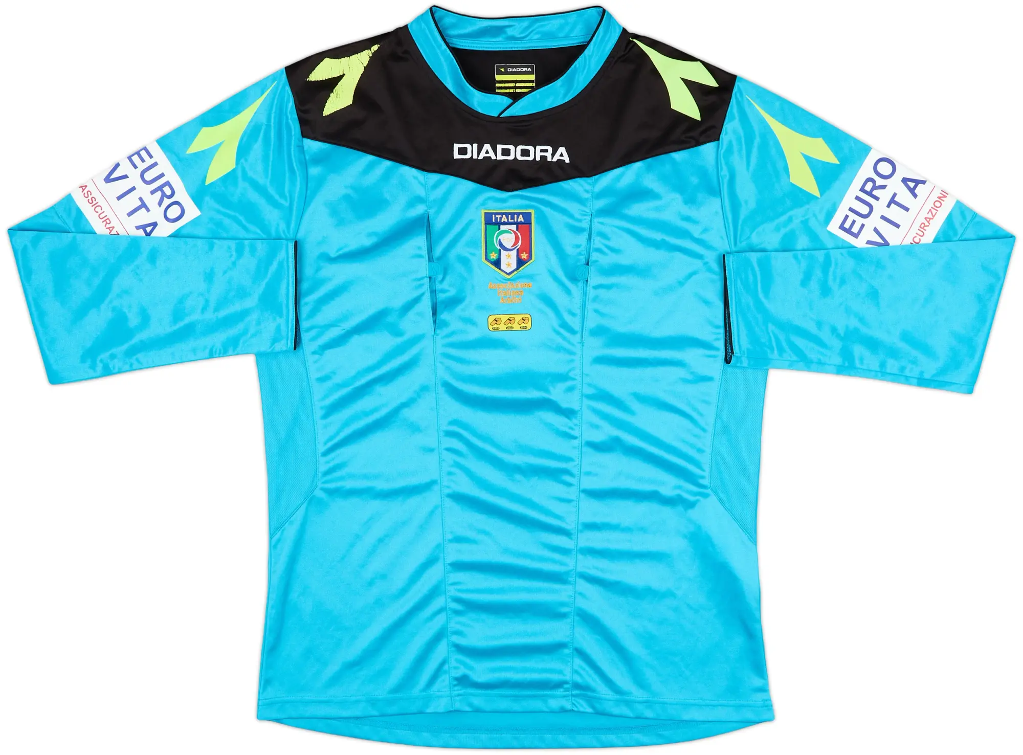 2015-16 Italy Diadora Referee L/S Shirt - 8/10 - (M)