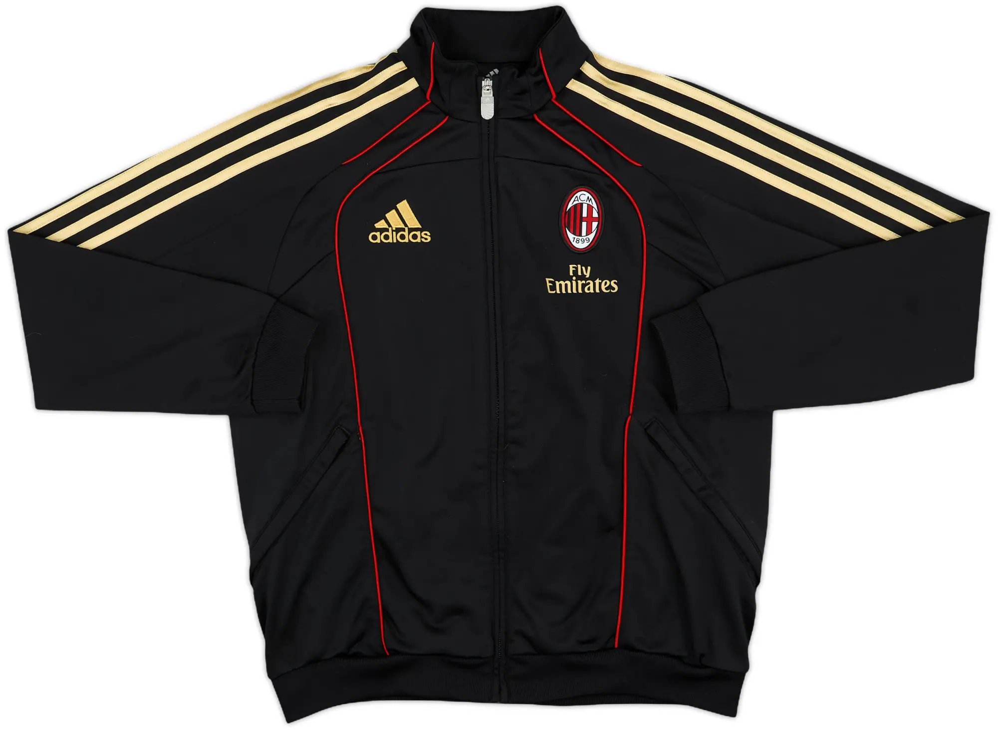 2010-11 AC Milan adidas Track Jacket - 9/10 - (L.Boys)