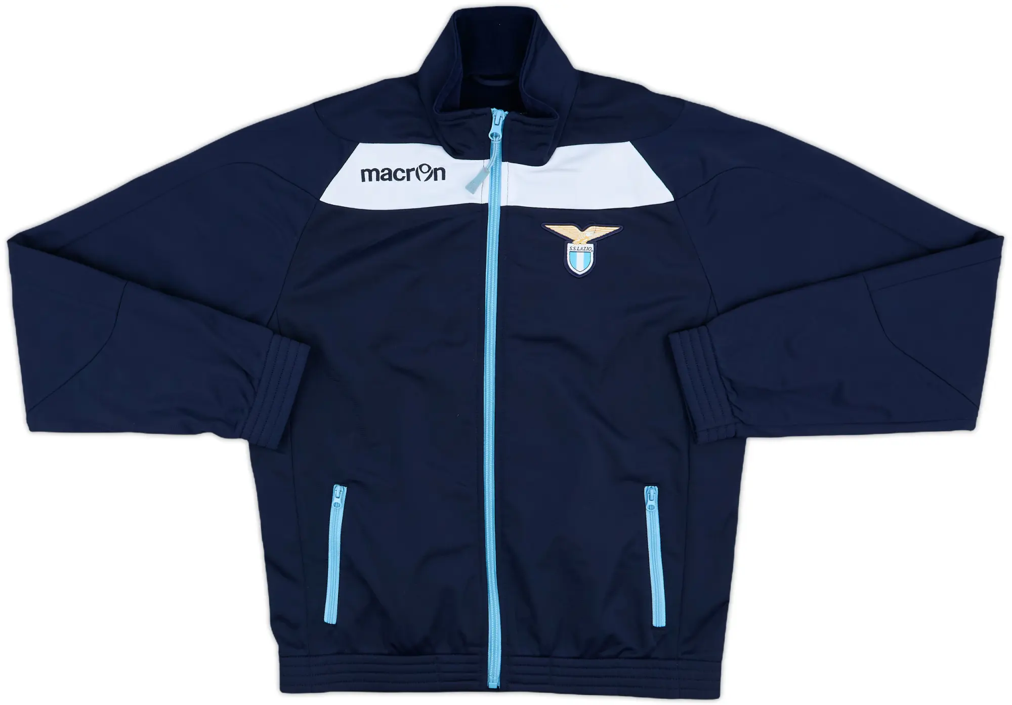 2014-15 Lazio Macron Track Jacket - 8/10 - (L.Boys)