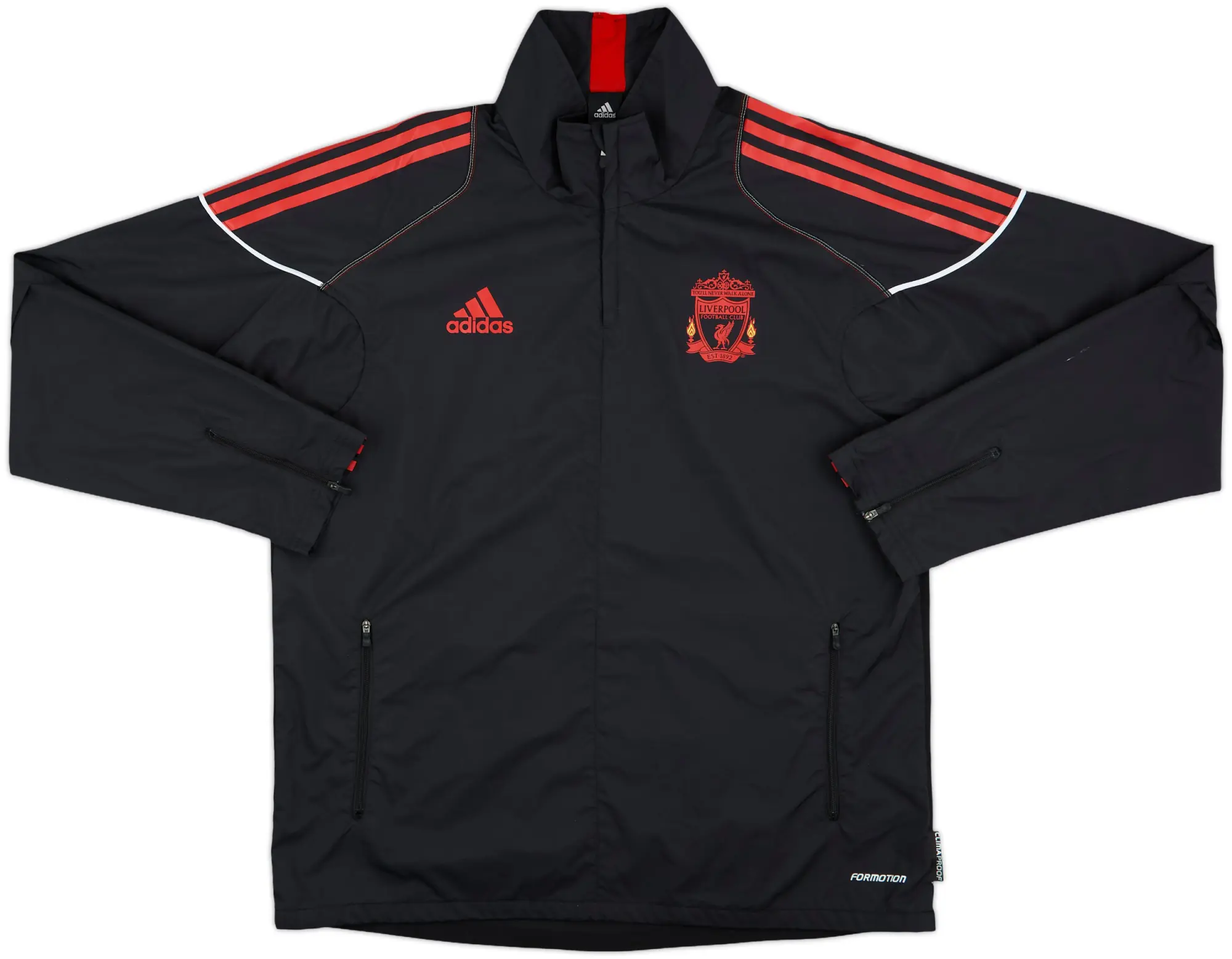 2010-11 Liverpool adidas Formotion 1/4 Zip Track Jacket - 7/10 - (L)