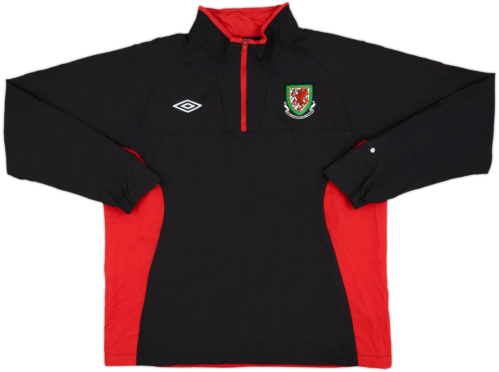 2010-11 Wales Umbro 1/4 Zip Drill Top - 8/10 - (XL)