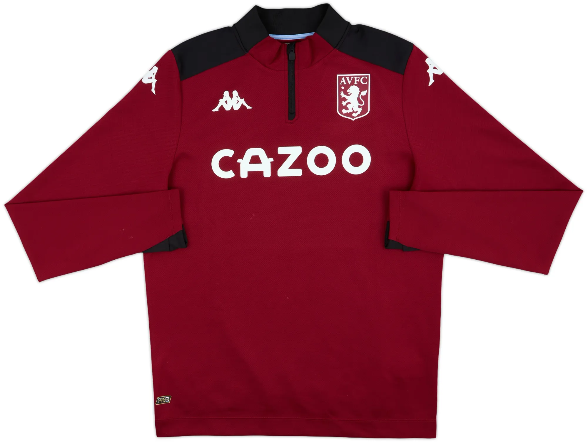 2021-22 Aston Villa Kappa 1/4 Zip Drill Top - 8/10 - (XL)