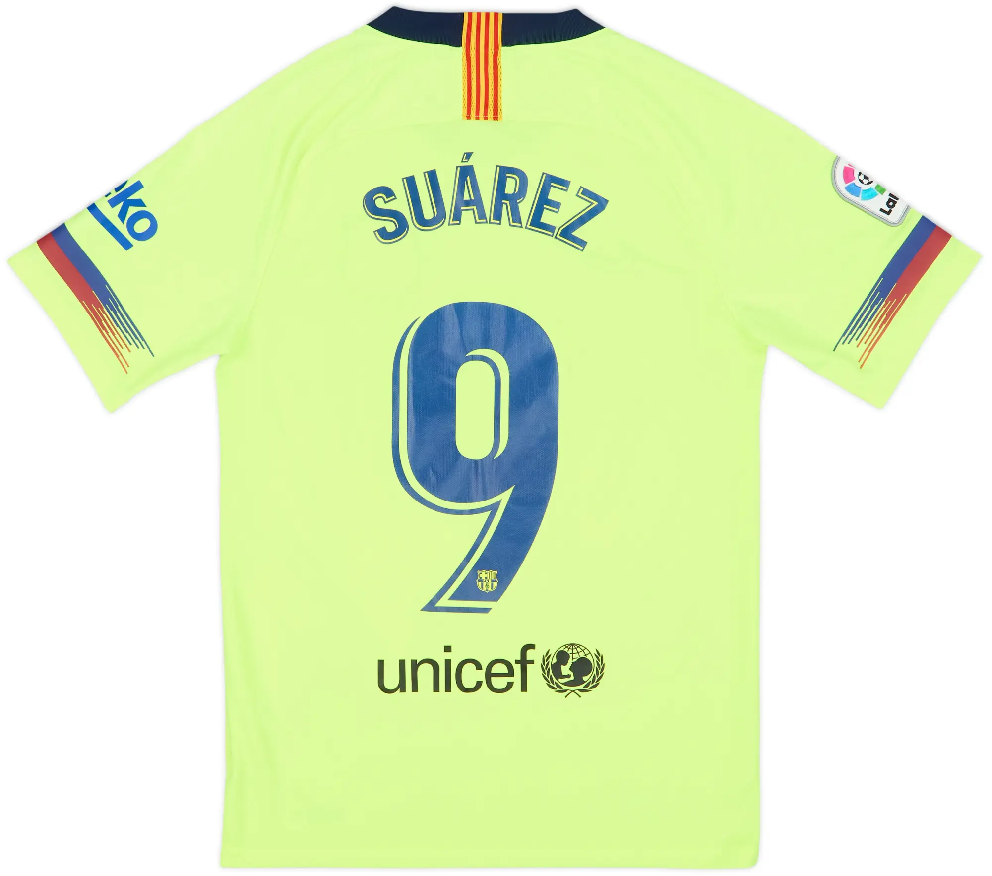 2018-19 Barcelona Away Shirt Suarez #9 - 9/10 - (S)
