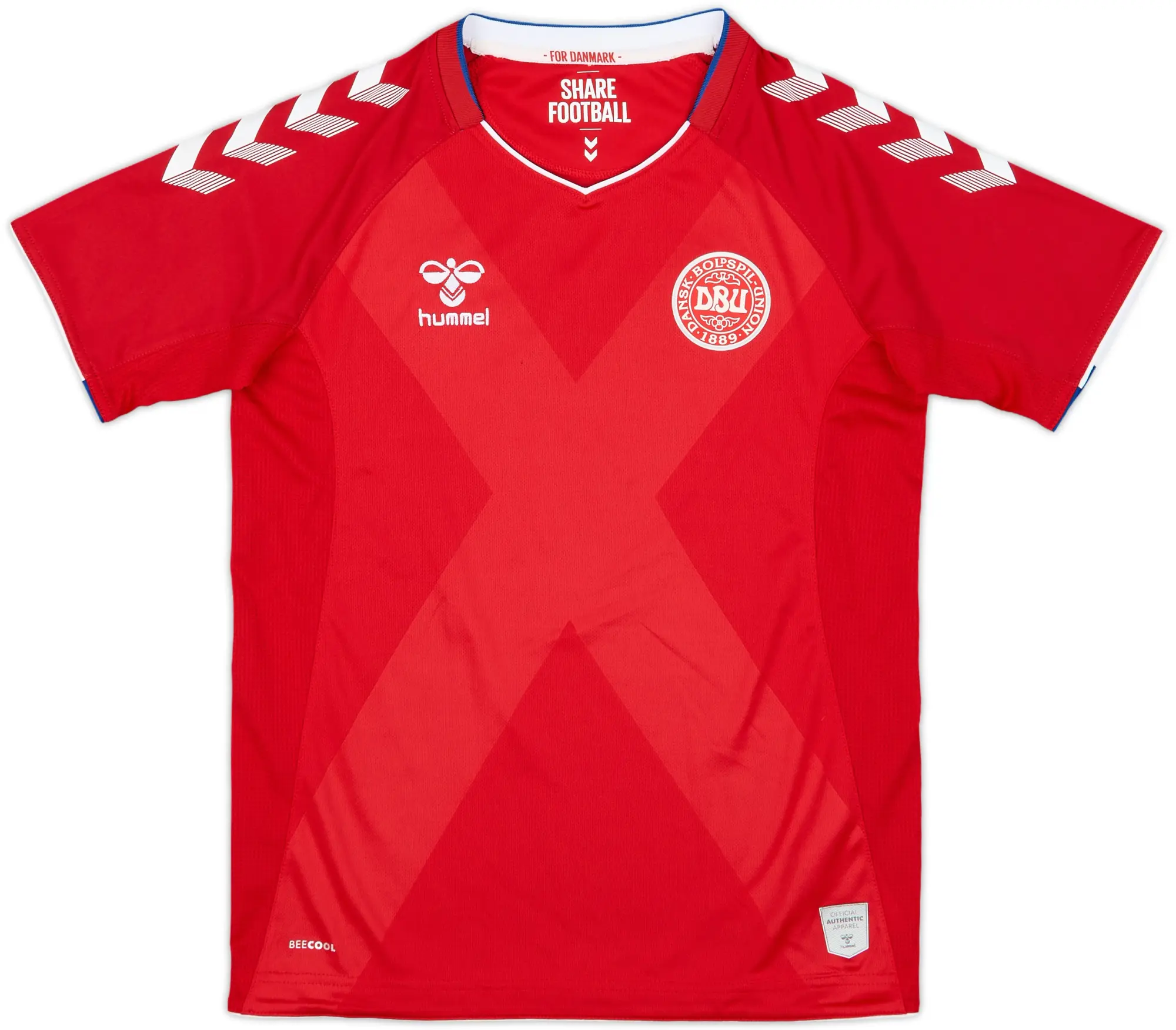 Hummel Denmark Boys SS Home Shirt 2018