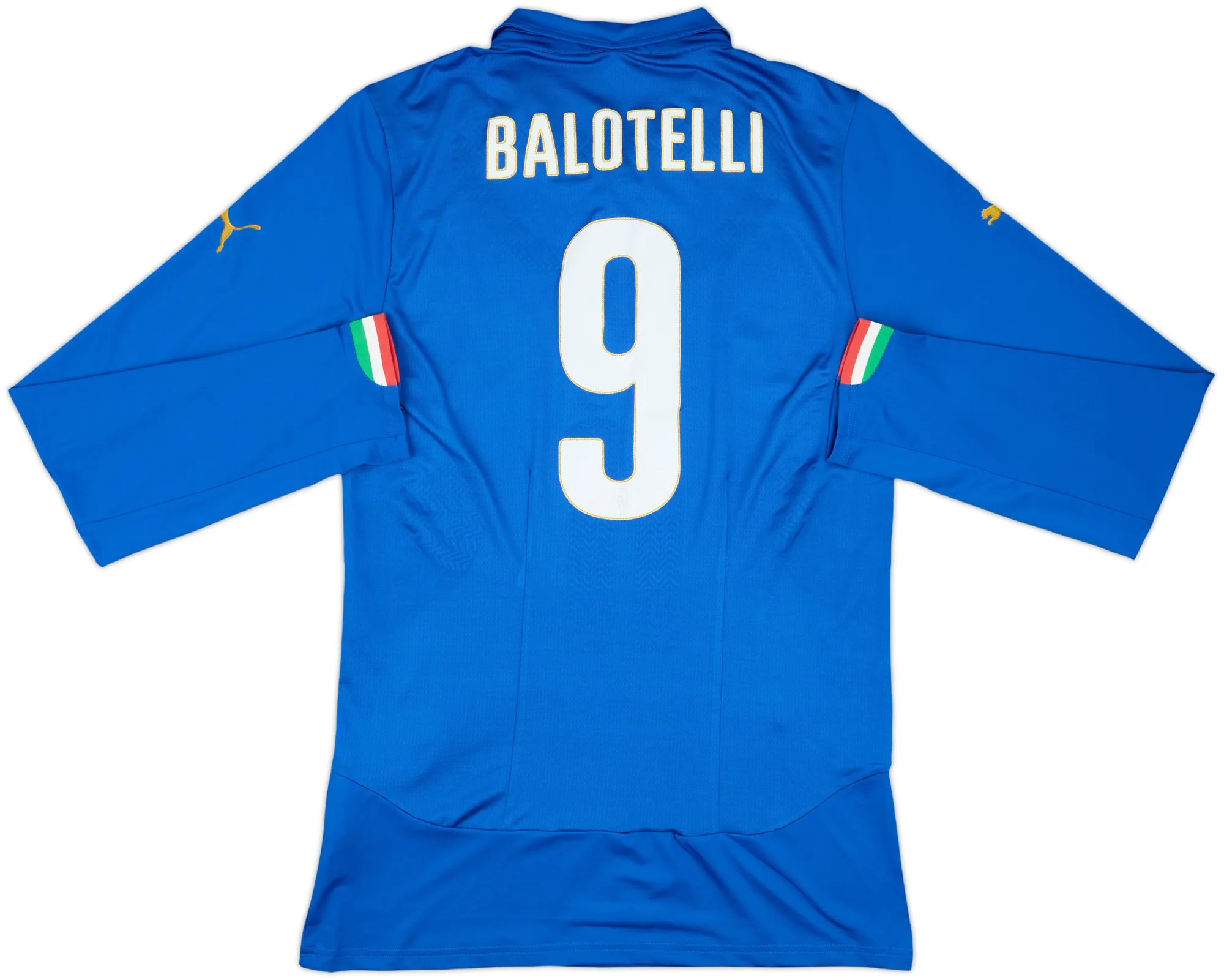 Puma Italy Mens LS Player Issue Home Shirt 2014