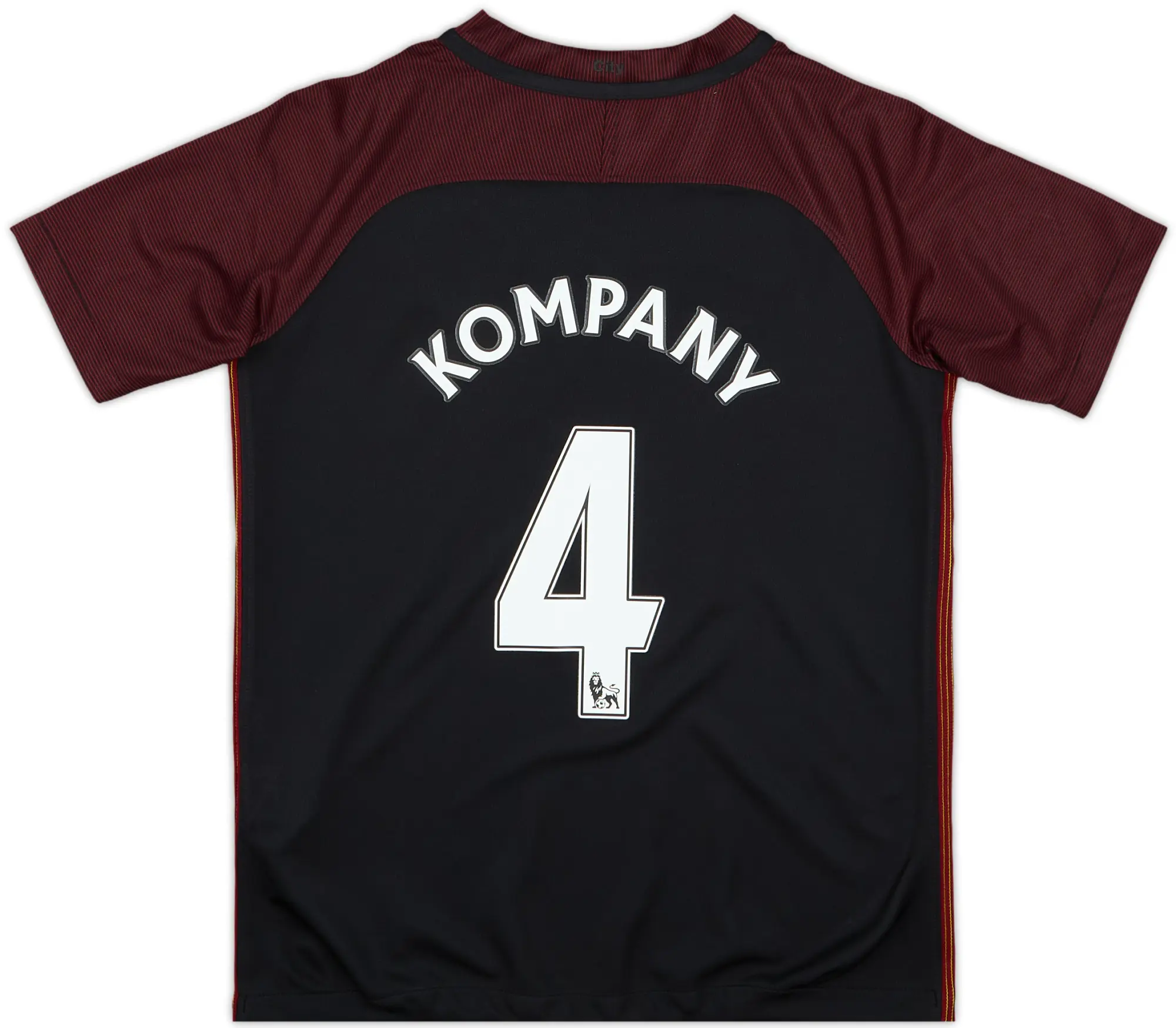 2016-17 Manchester City Away Shirt Kompany #4 - 10/10 - (S.Boys)
