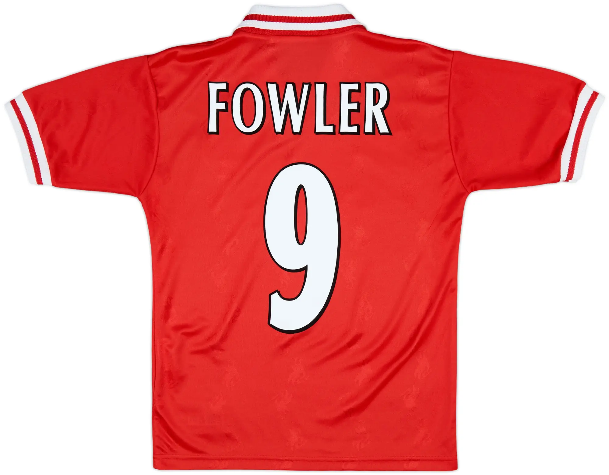1996-98 Liverpool Home Shirt Fowler #9 - 9/10 - (Y)