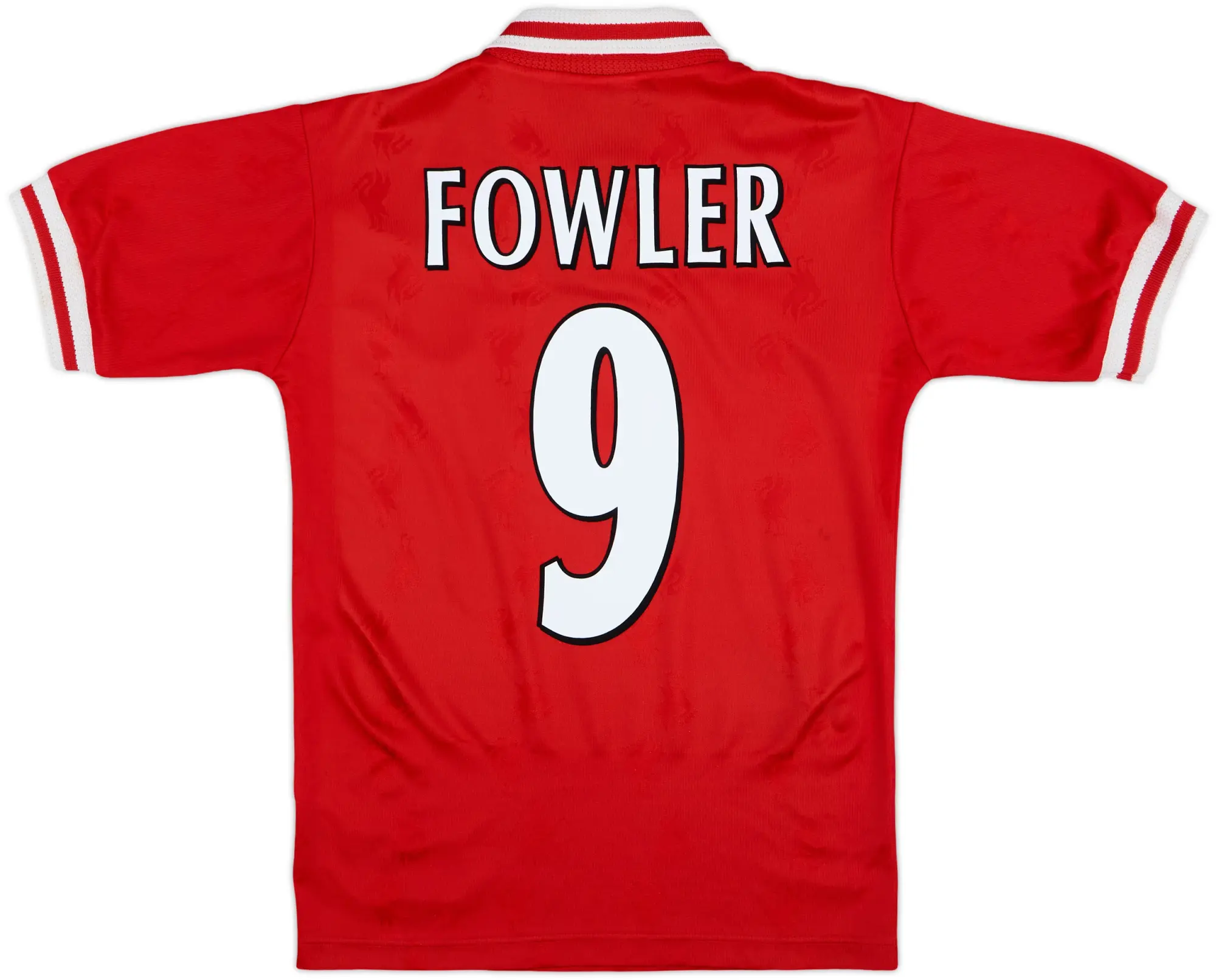 1996-98 Liverpool Home Shirt Fowler #9 - 8/10 - (Y)