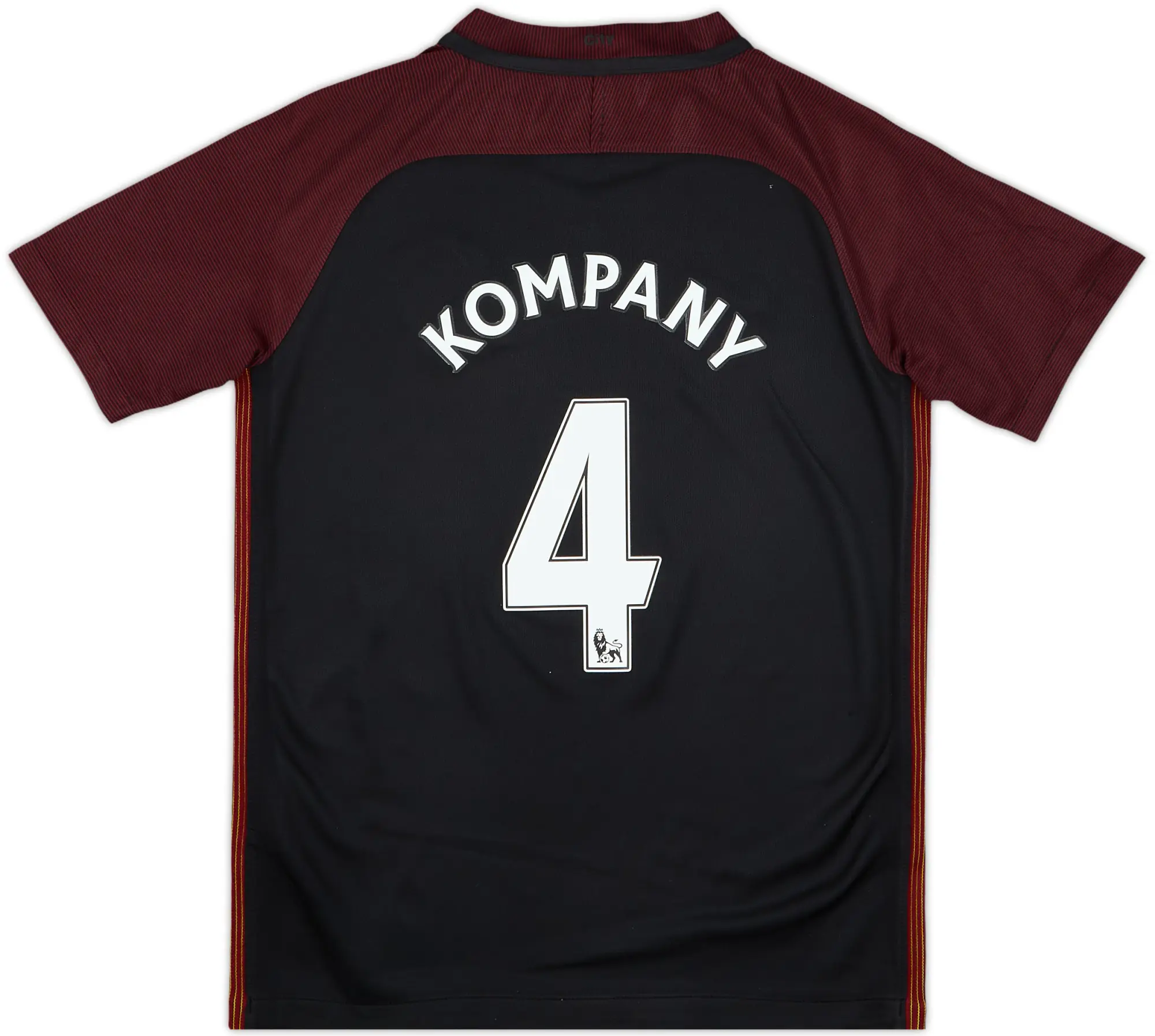 2016-17 Manchester City Away Shirt Kompany #4 - 9/10 - (M.Boys)