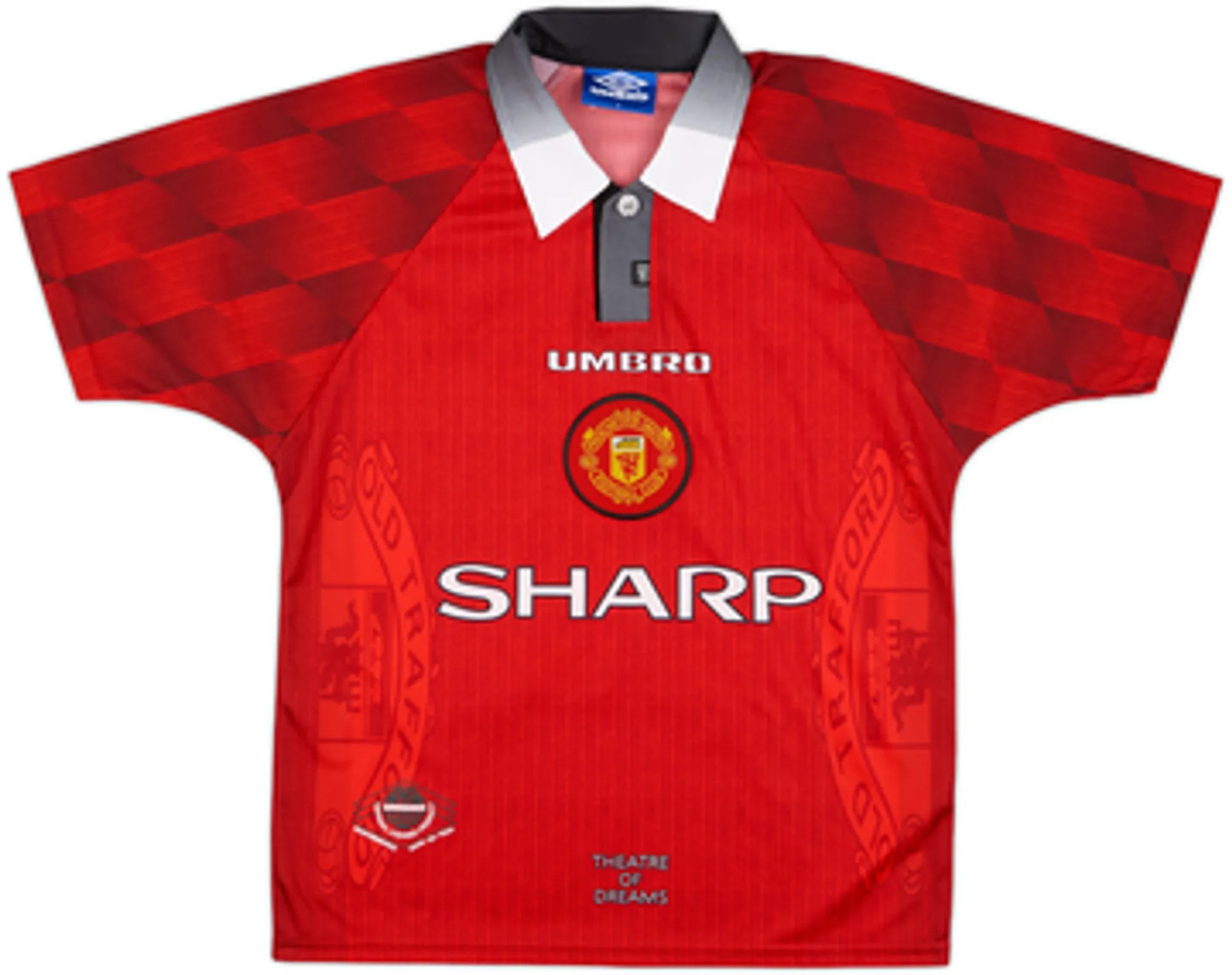 Umbro Manchester United Mens SS Home Shirt 1996/98