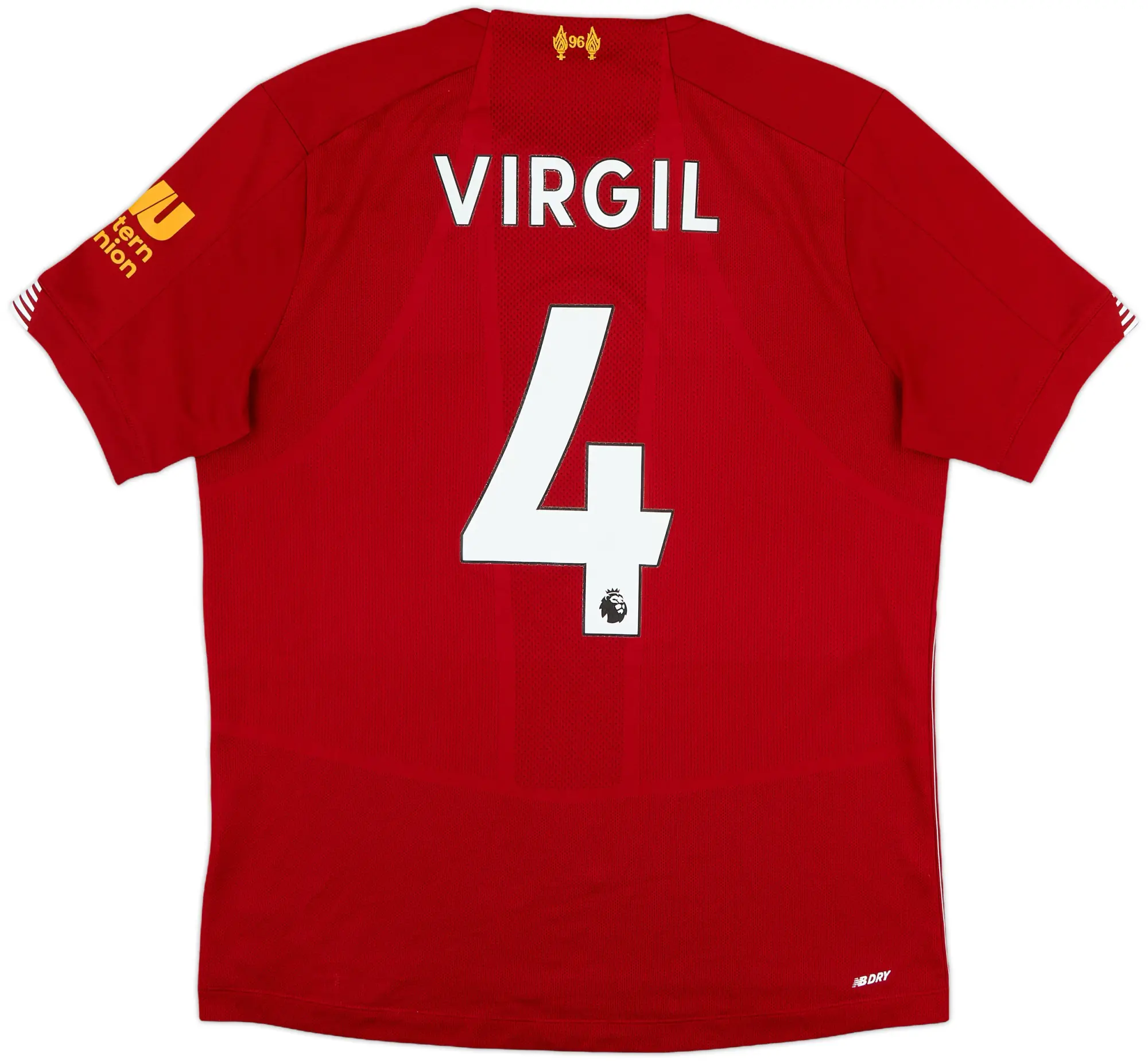 2019-20 Liverpool Home Shirt Virgil #4 - 8/10 - (M)