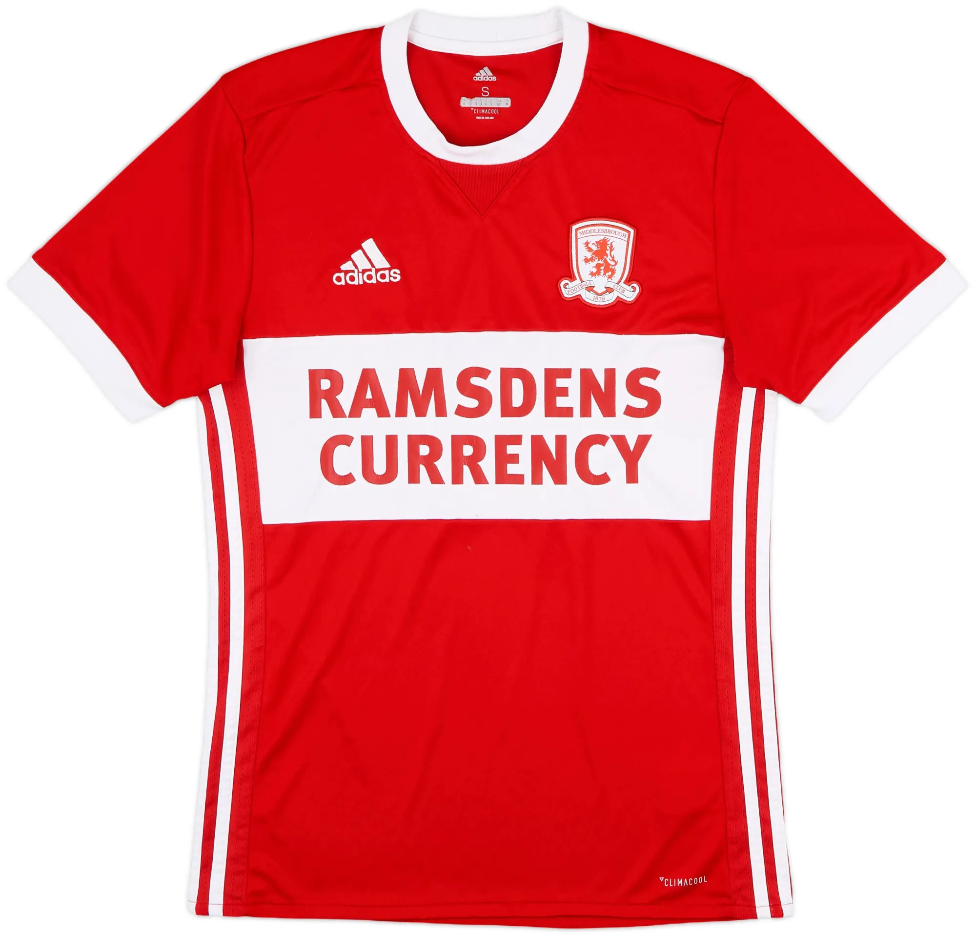 adidas Middlesbrough Mens SS Home Shirt 2017/18