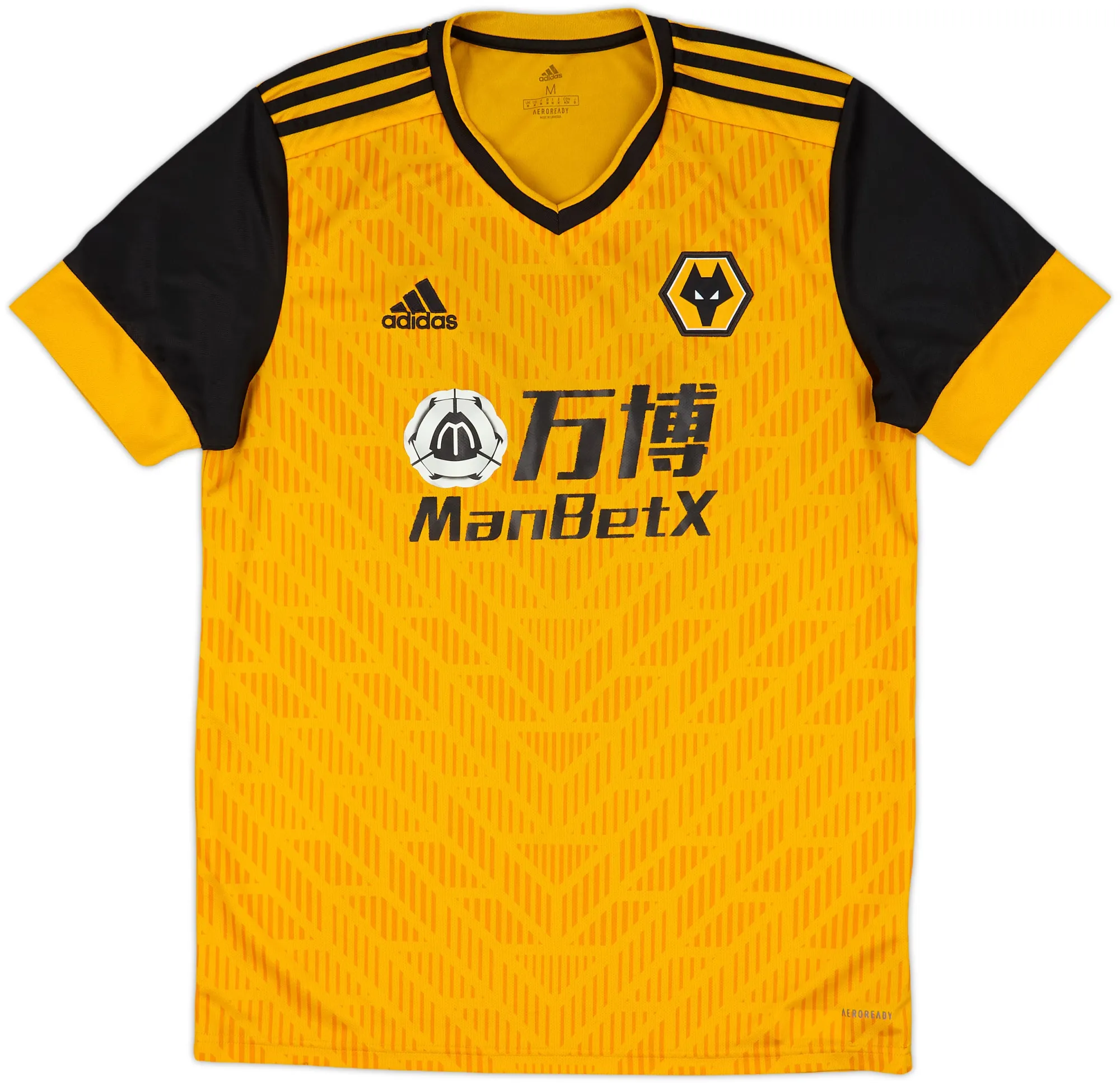 adidas Wolverhampton Wanderers Mens SS Home Shirt 2020/21
