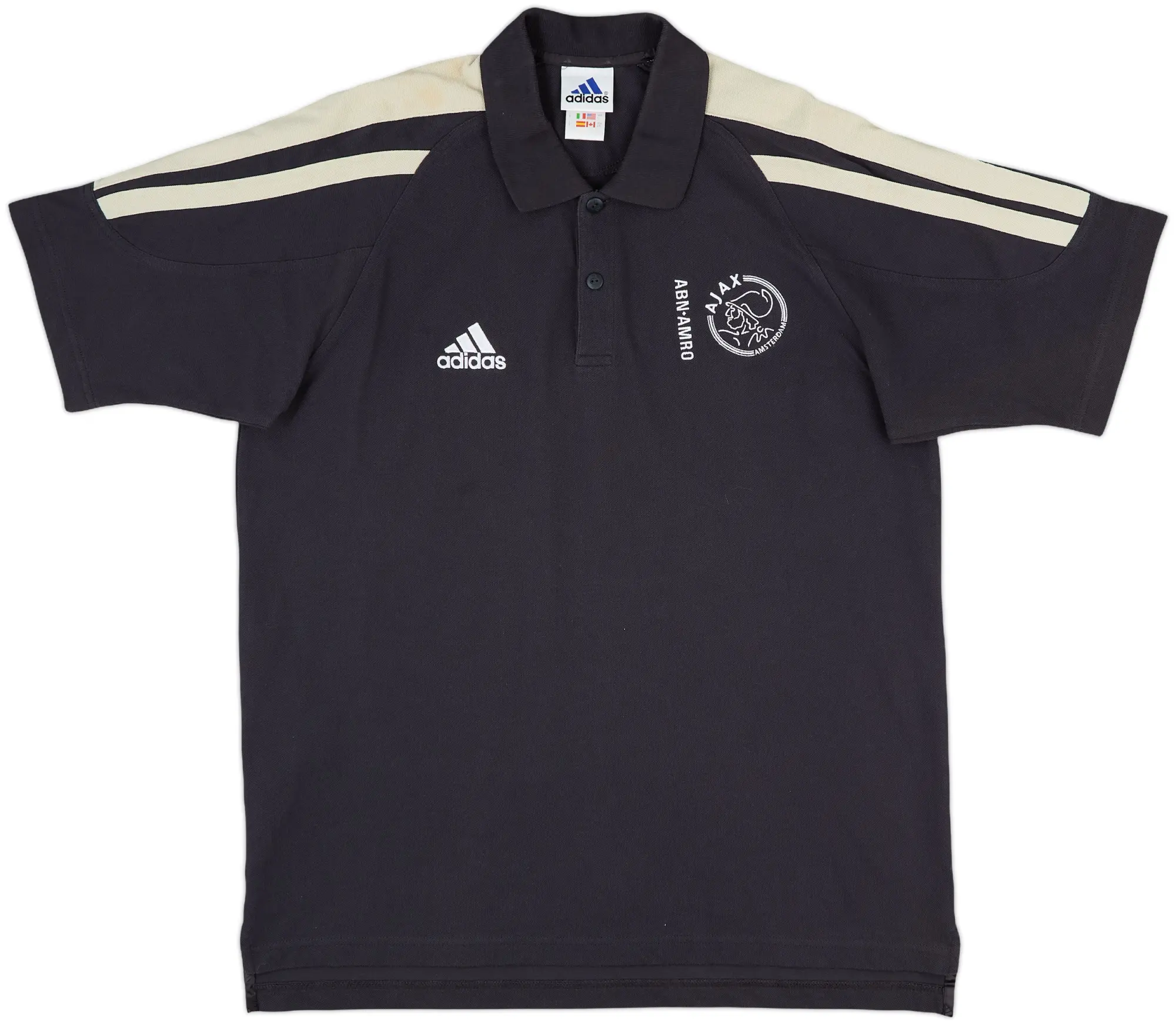 2001-02 Ajax adidas Polo Shirt - 9/10 - (XL)