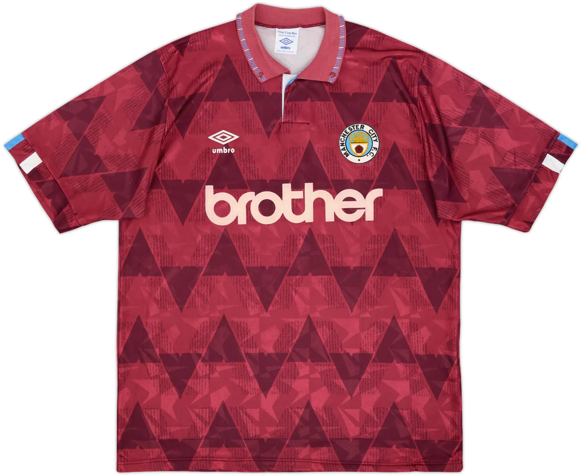 1990-92 Manchester City Away Shirt - 8/10 - (XL)