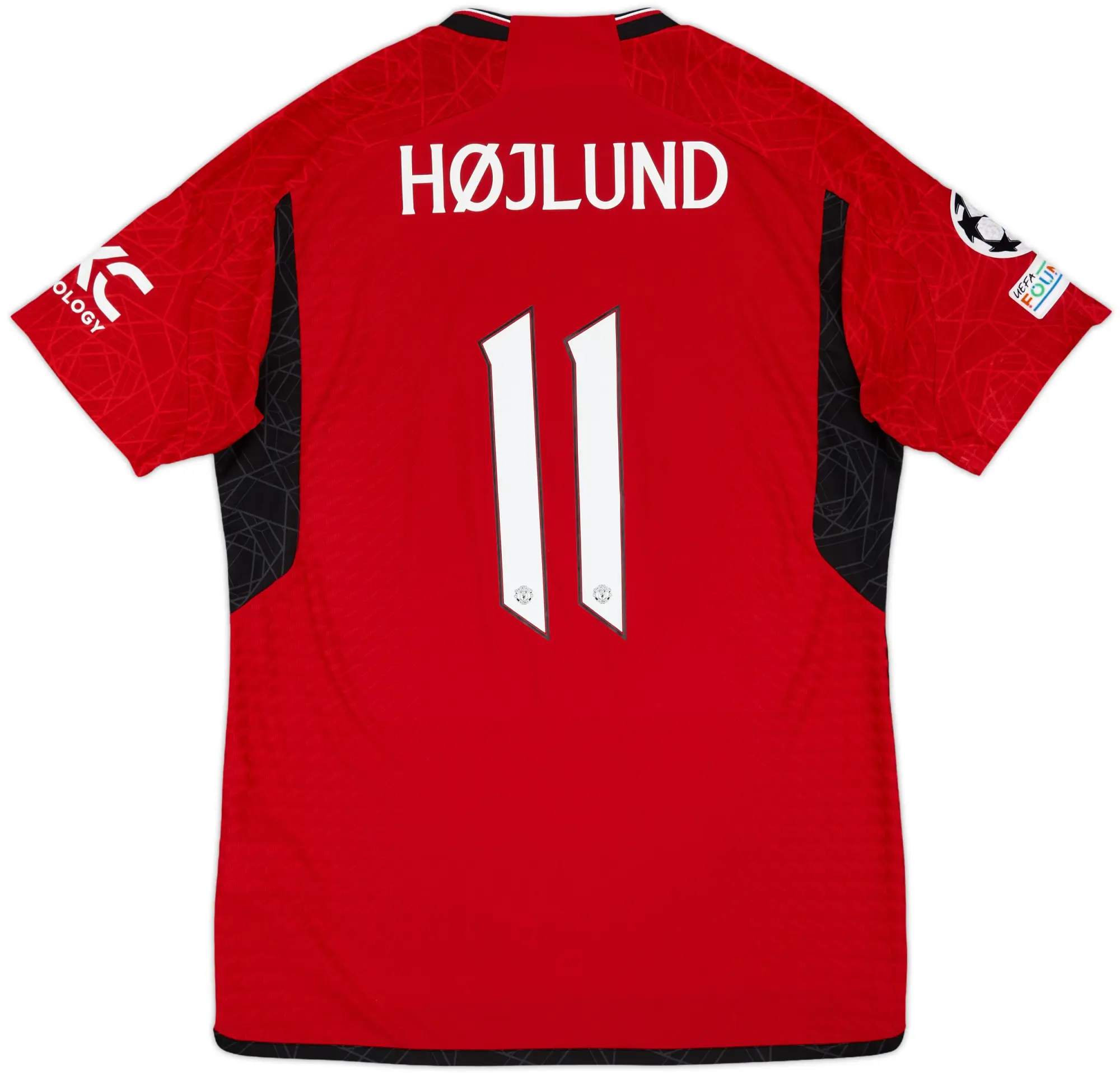 2023-24 Manchester United Authentic Home Shirt Hojlund #11 - 7/10 - (L)