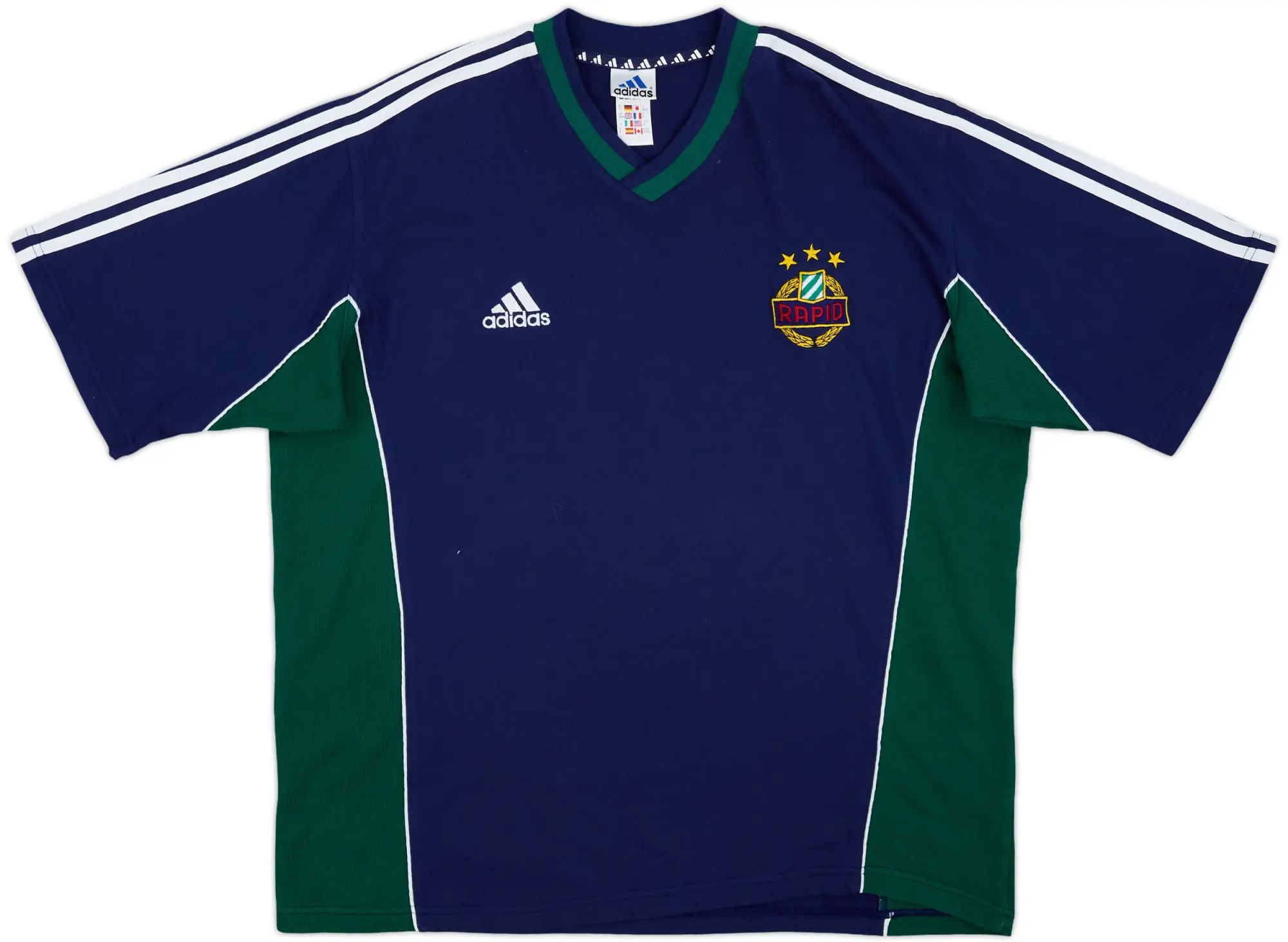 1999-00 Rapid Vienna adidas Cotton Training Tee - 8/10 - (XXL)