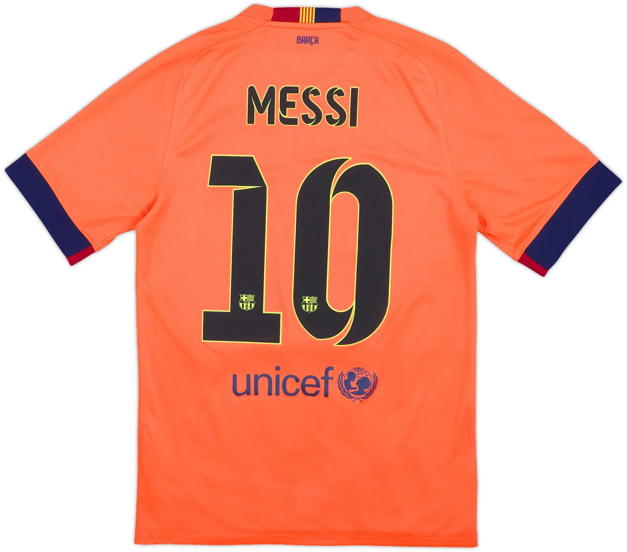 2014-15 Barcelona Away Shirt Messi #10 - 6/10 - (S)