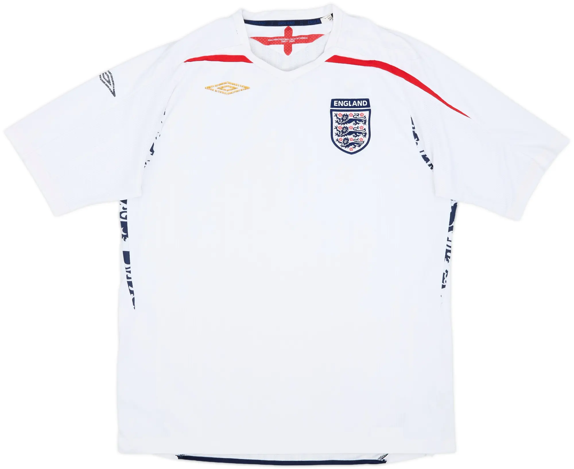 2007-09 England Home Shirt - 5/10 - (XL)