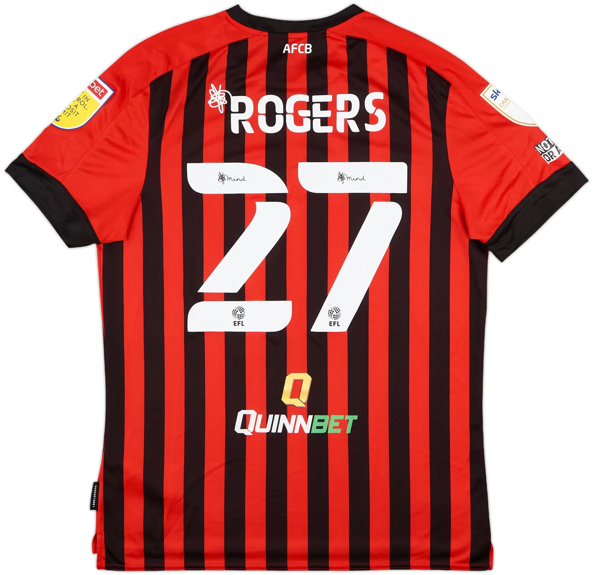 2021-22 Bournemouth Home Shirt Rogers #27 - 9/10 - (L)