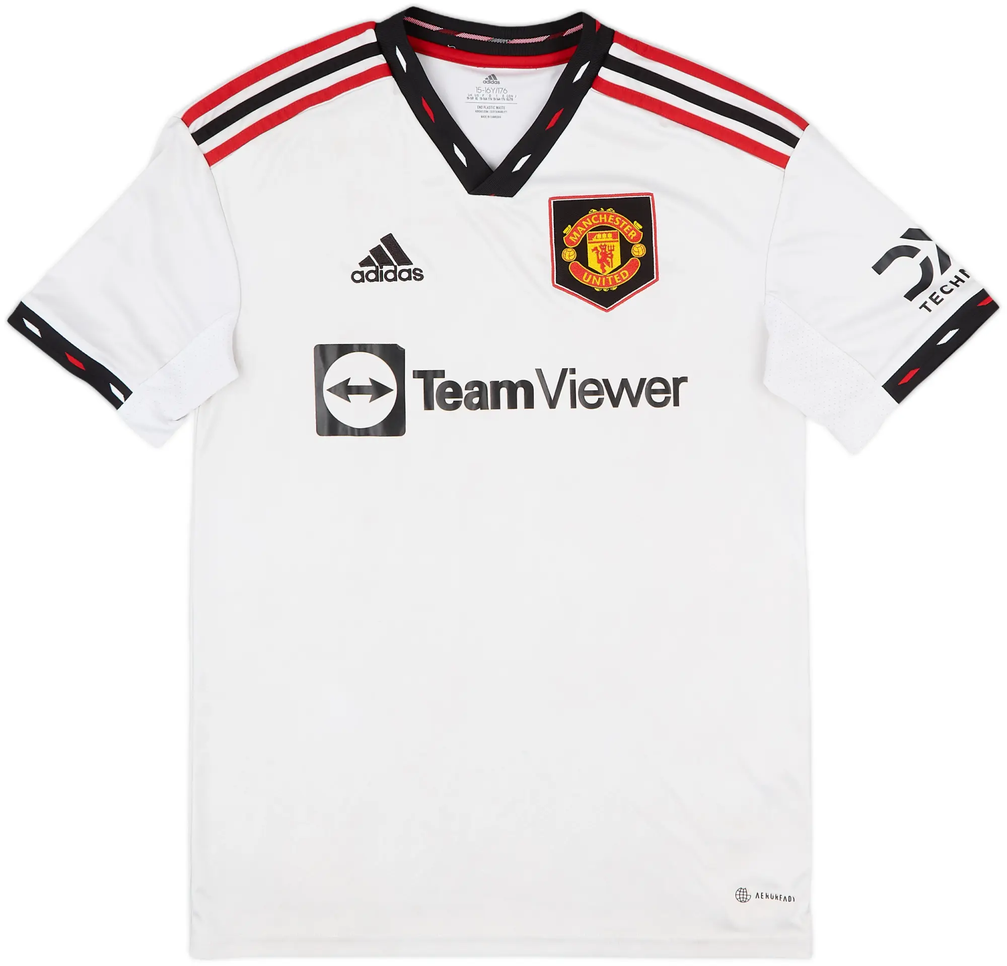 adidas Manchester United Boys SS Away Shirt 2022/23