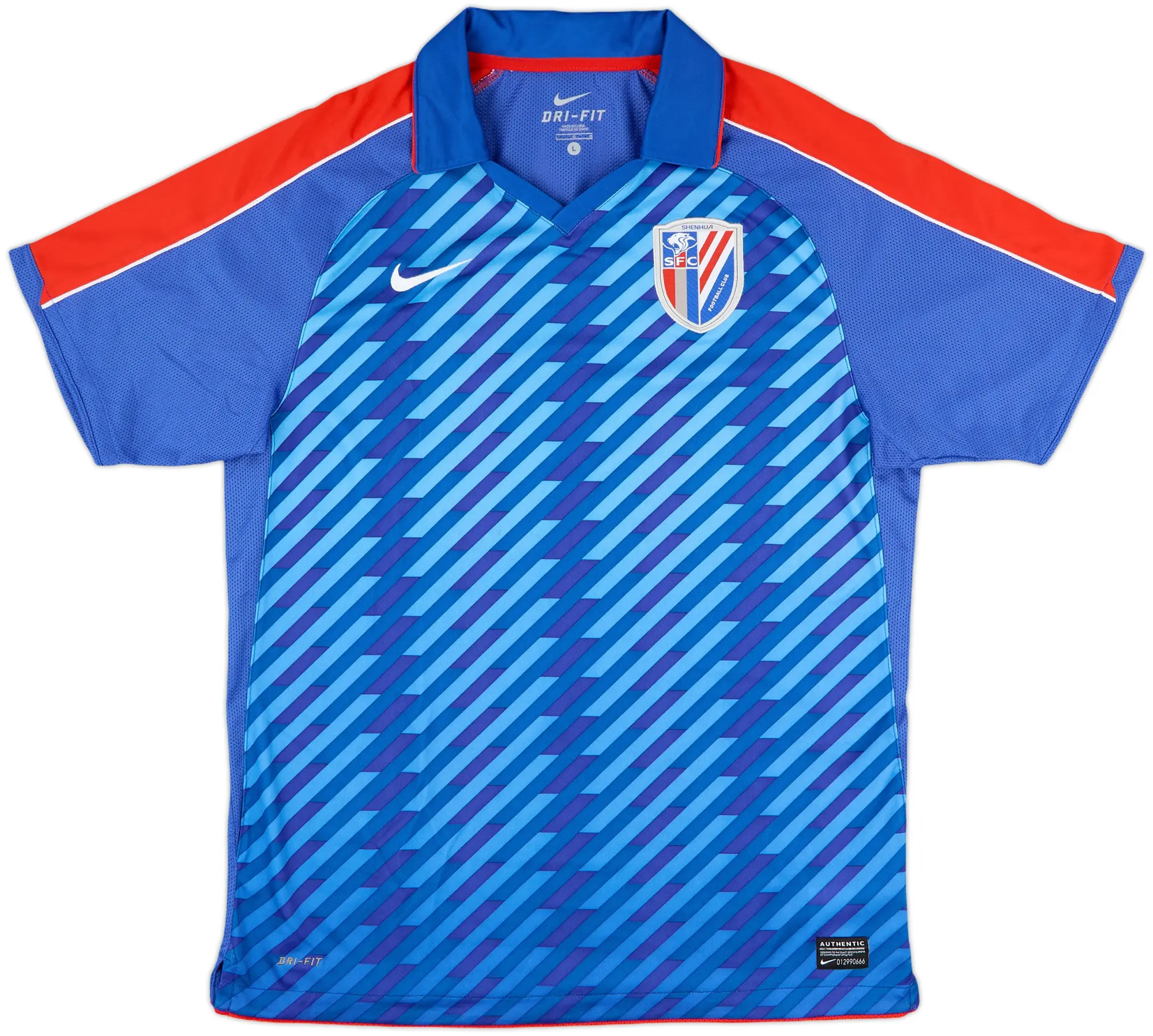 2012 Shanghai Shenhua Home Shirt - 9/10 - (L)