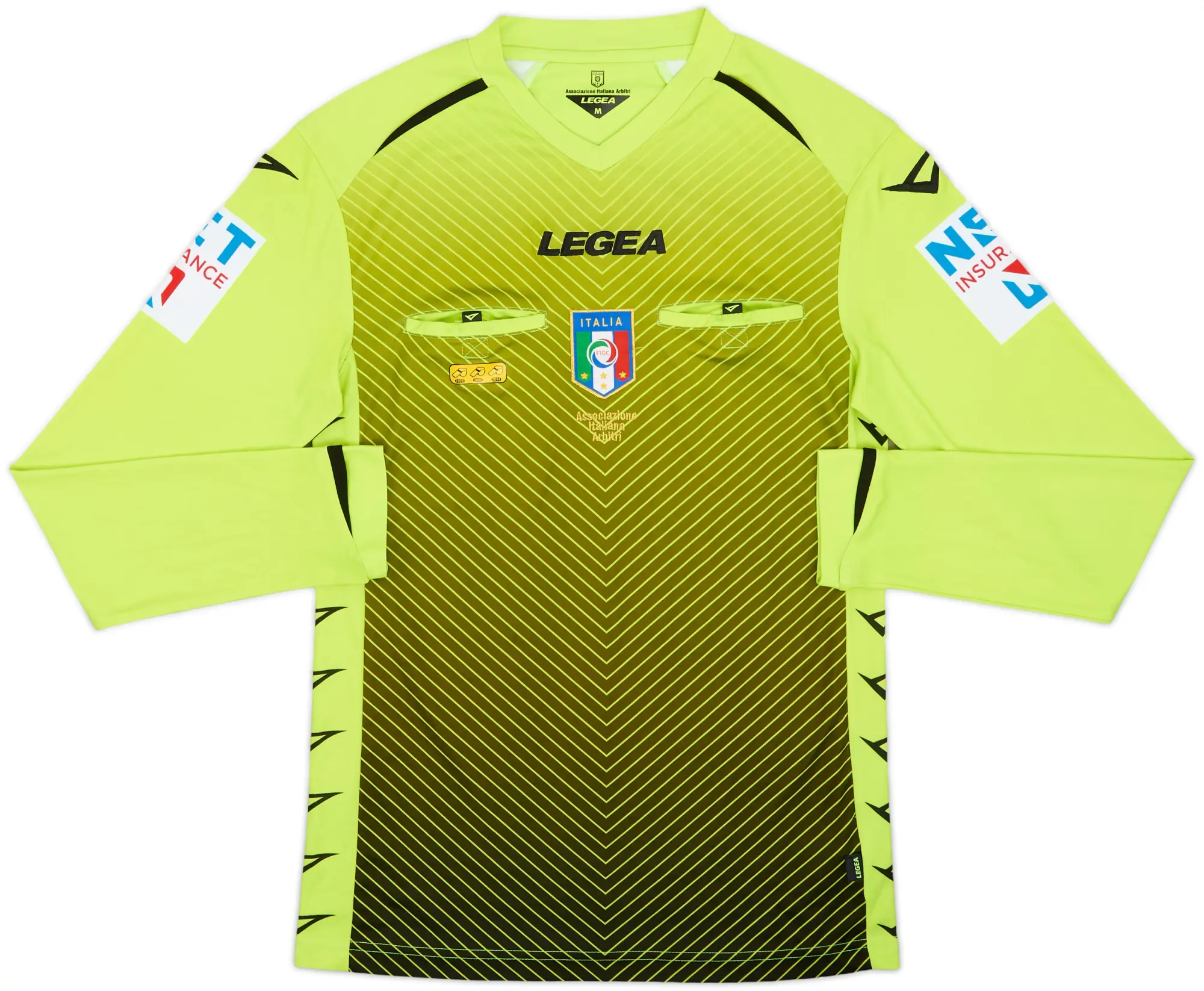 2020-21 Italy Diadora Referee L/S Shirt - 9/10 - (M)