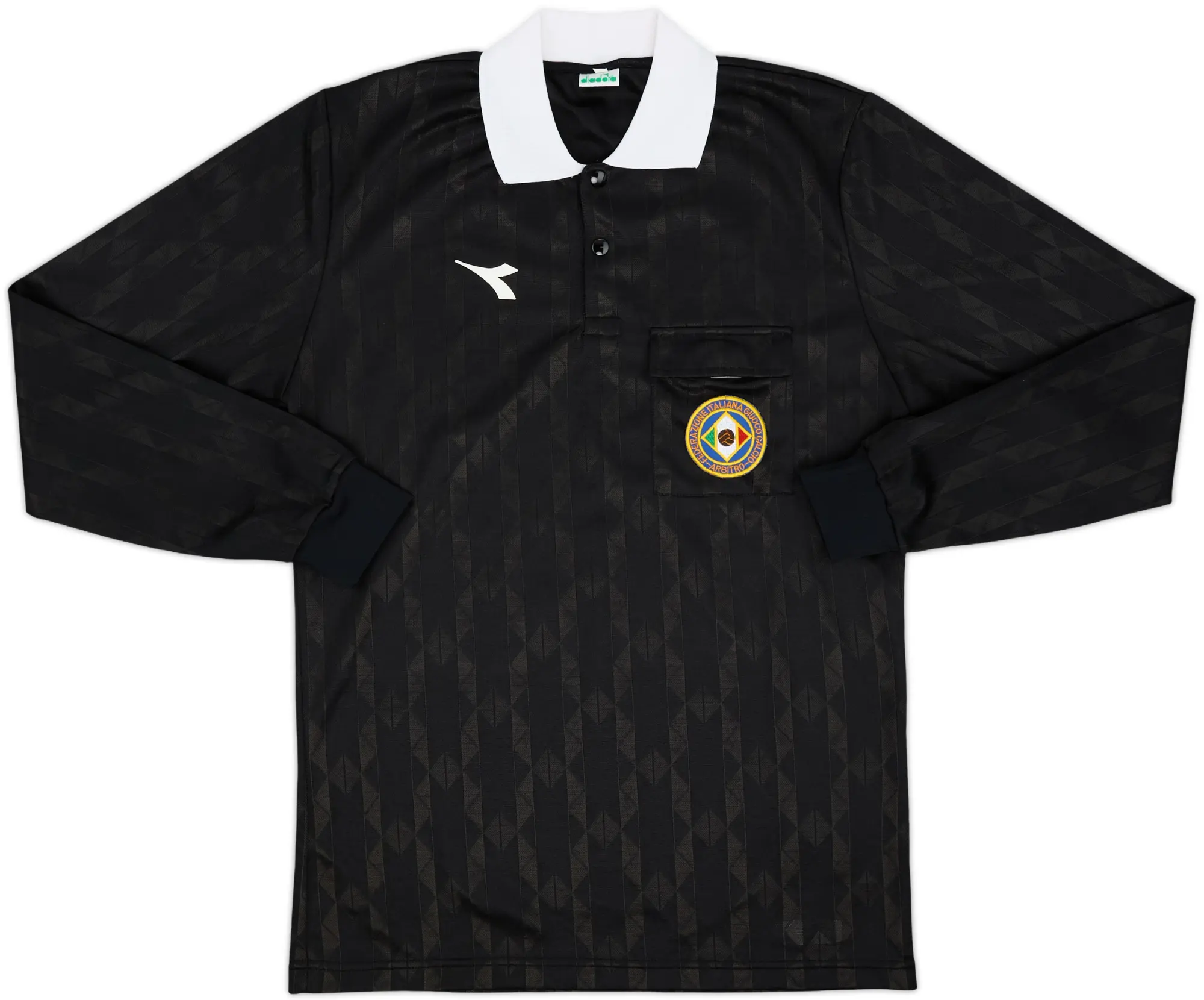 1990s Italy FIGC Diadora Referee L/S Shirt - 9/10 - (L)