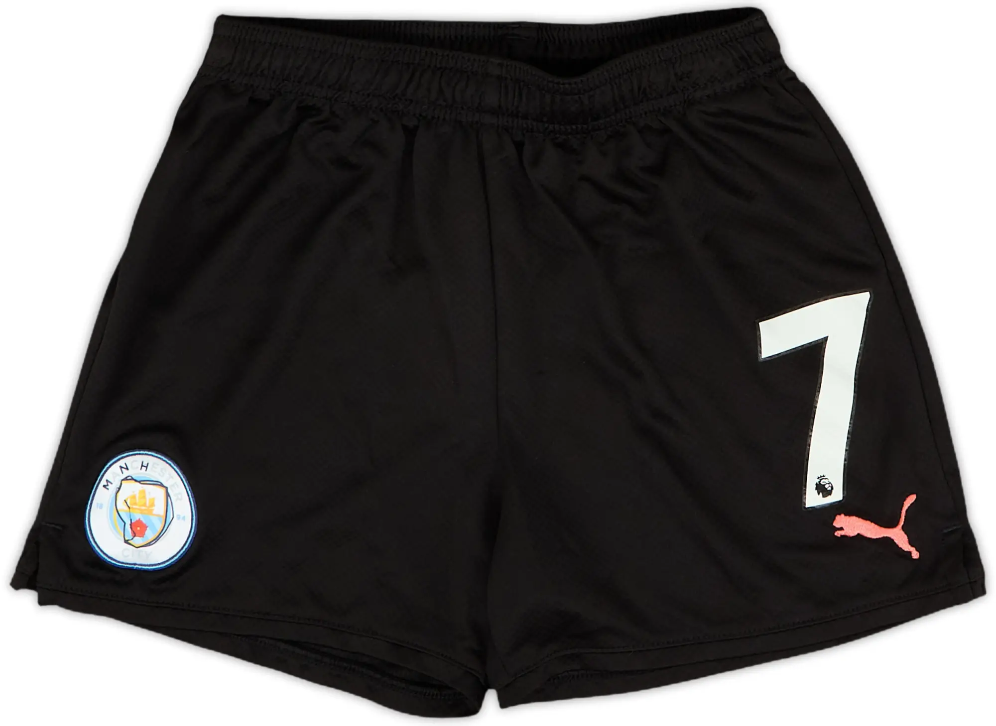 2019-20 Manchester City Player Issue Away Shorts #7 - 4/10 - (S.Boys)