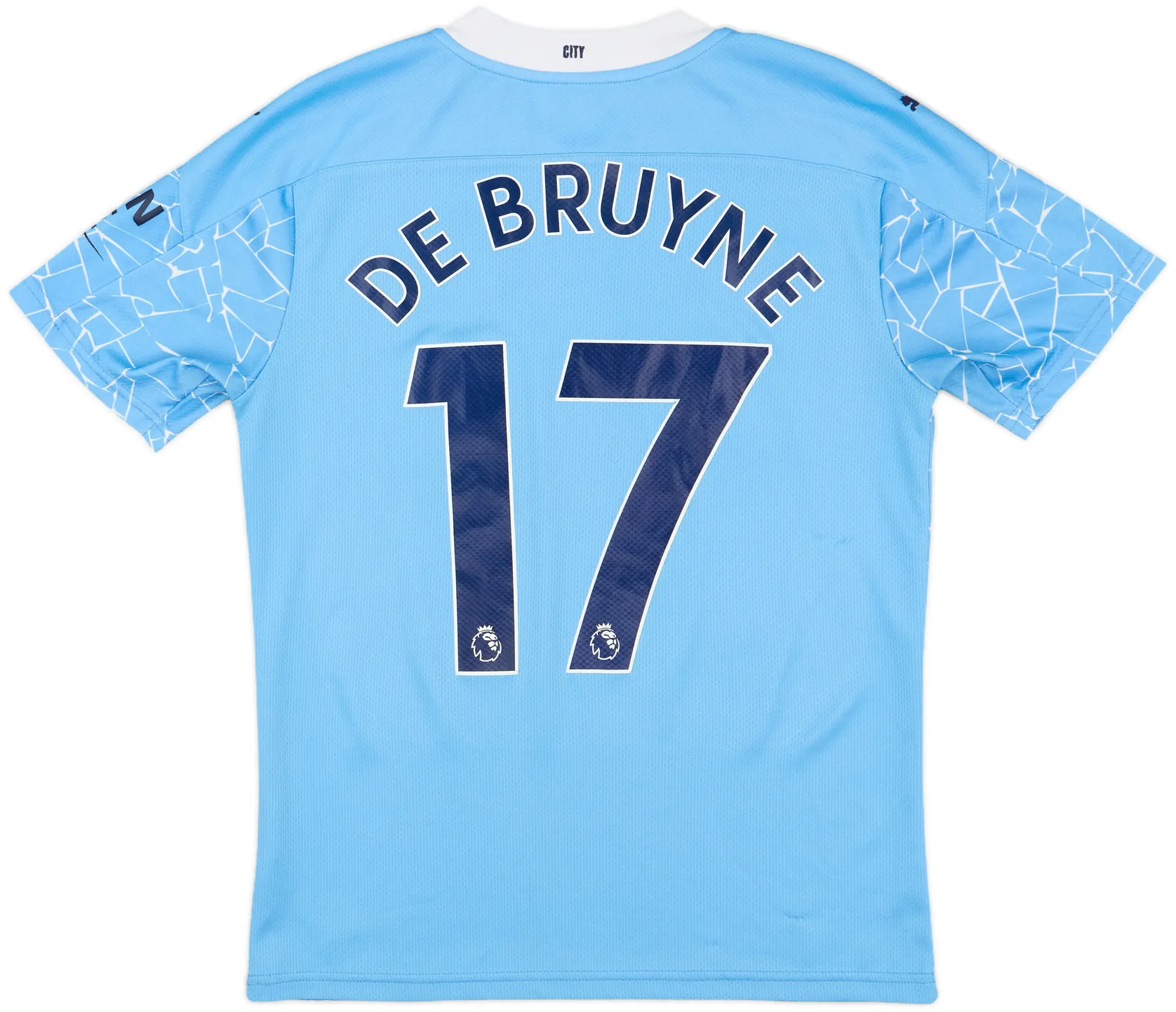 2020-21 Manchester City Home Shirt De Bruyne #17 - 8/10 - (S)