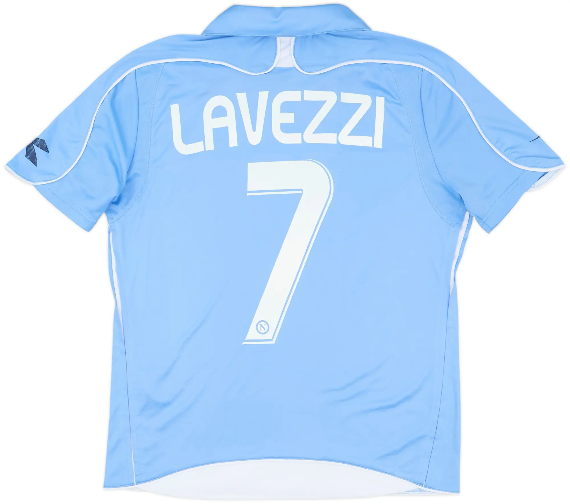 2008-09 Napoli Basic Home Shirt Lavezzi #7 - 6/10 - (S)