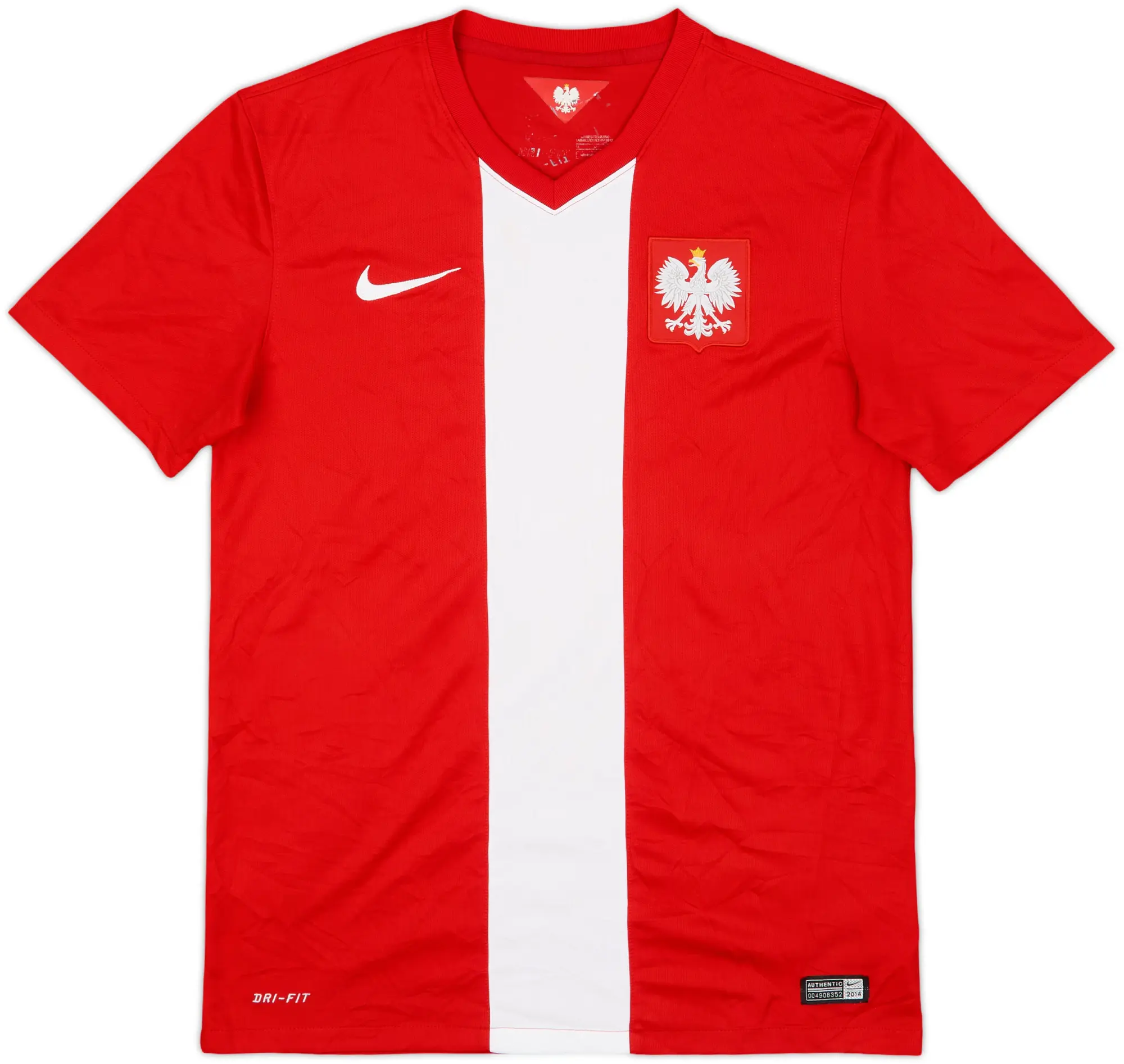 Nike Poland Mens SS Away Shirt 2014