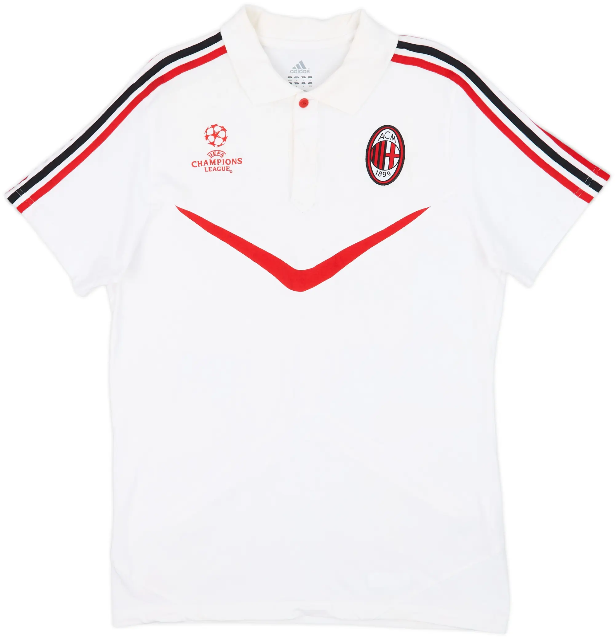 2010-11 AC Milan adidas Champions League Polo Shirt - 7/10 - (L)